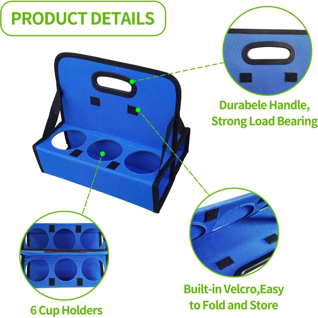 Soporte de Tazas Reutilizable Boczif para 6 Bebidas Azul