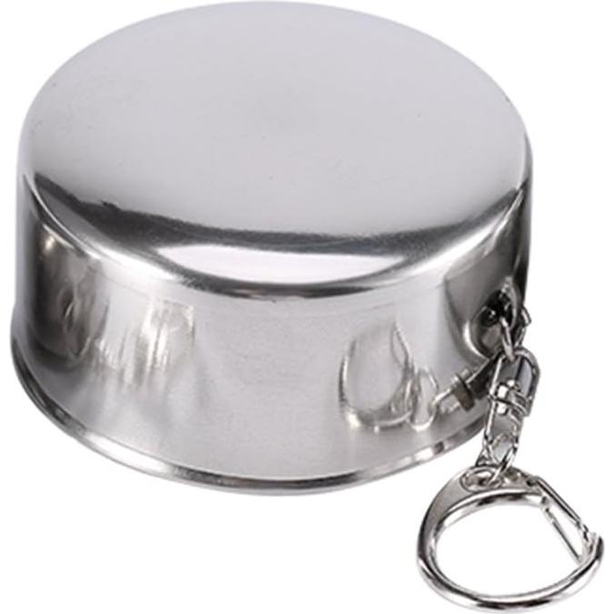 Taza Plegable de Acero Inoxidable Walfront 240ml para Viajes