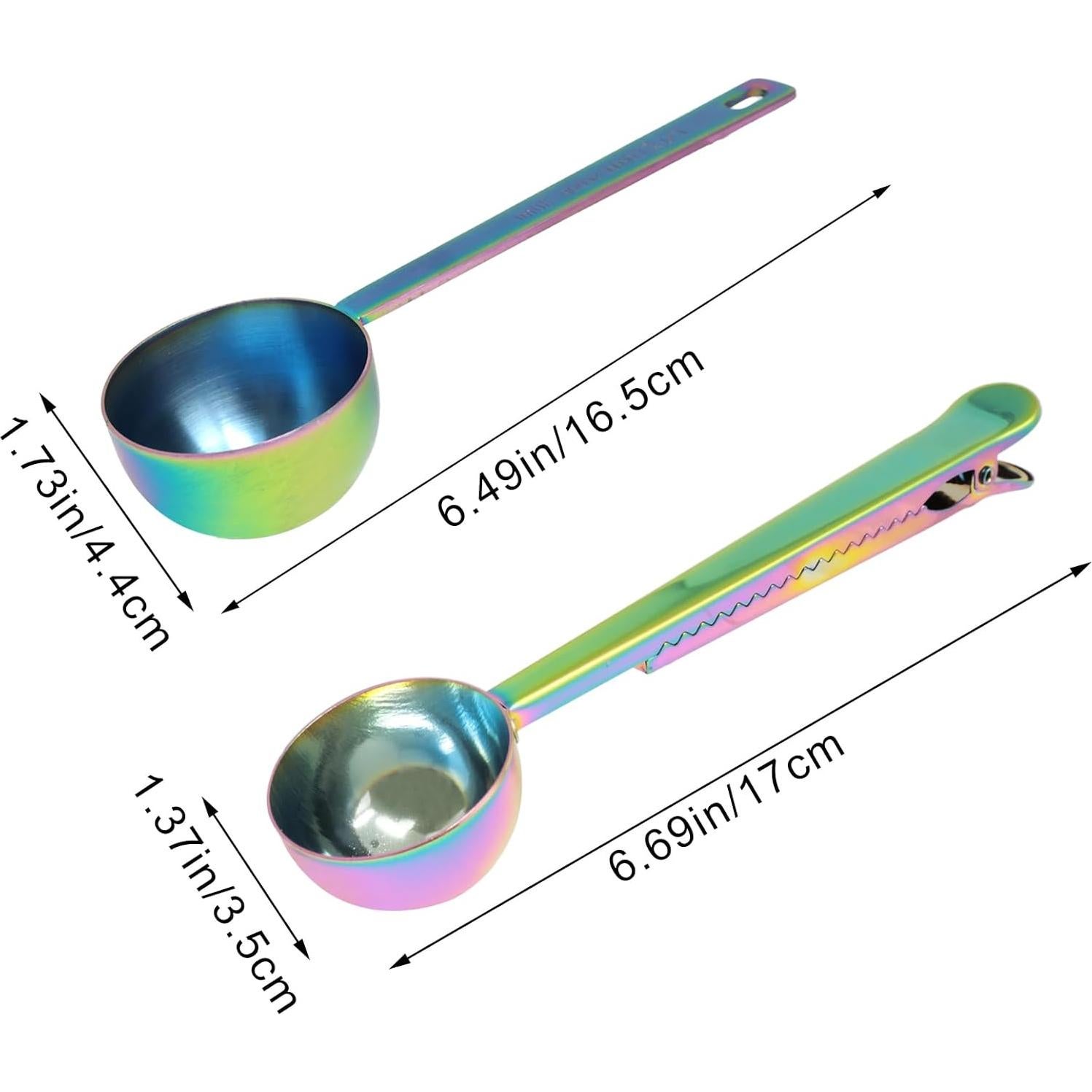 Set de Cucharas Medidoras Arcoíris Yueton - Acero Inoxidable