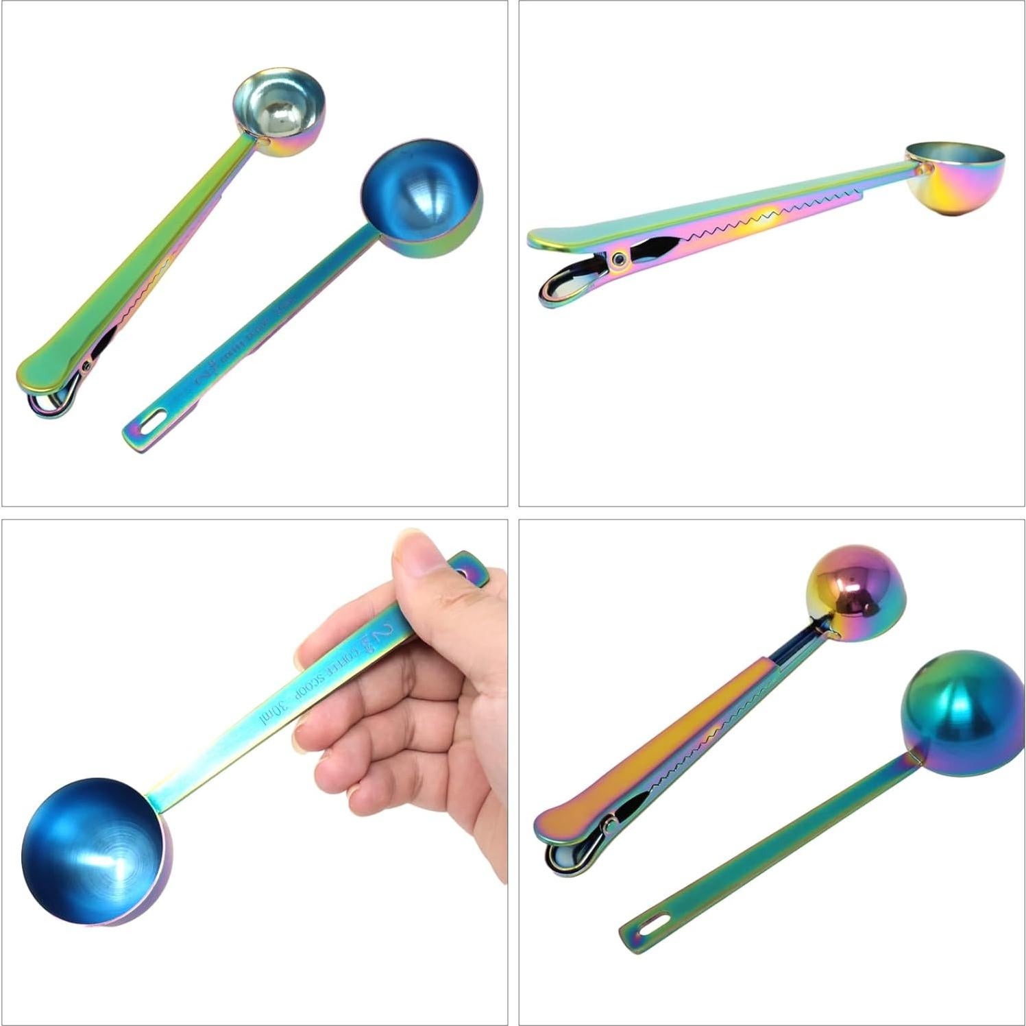 Set de Cucharas Medidoras Arcoíris Yueton - Acero Inoxidable