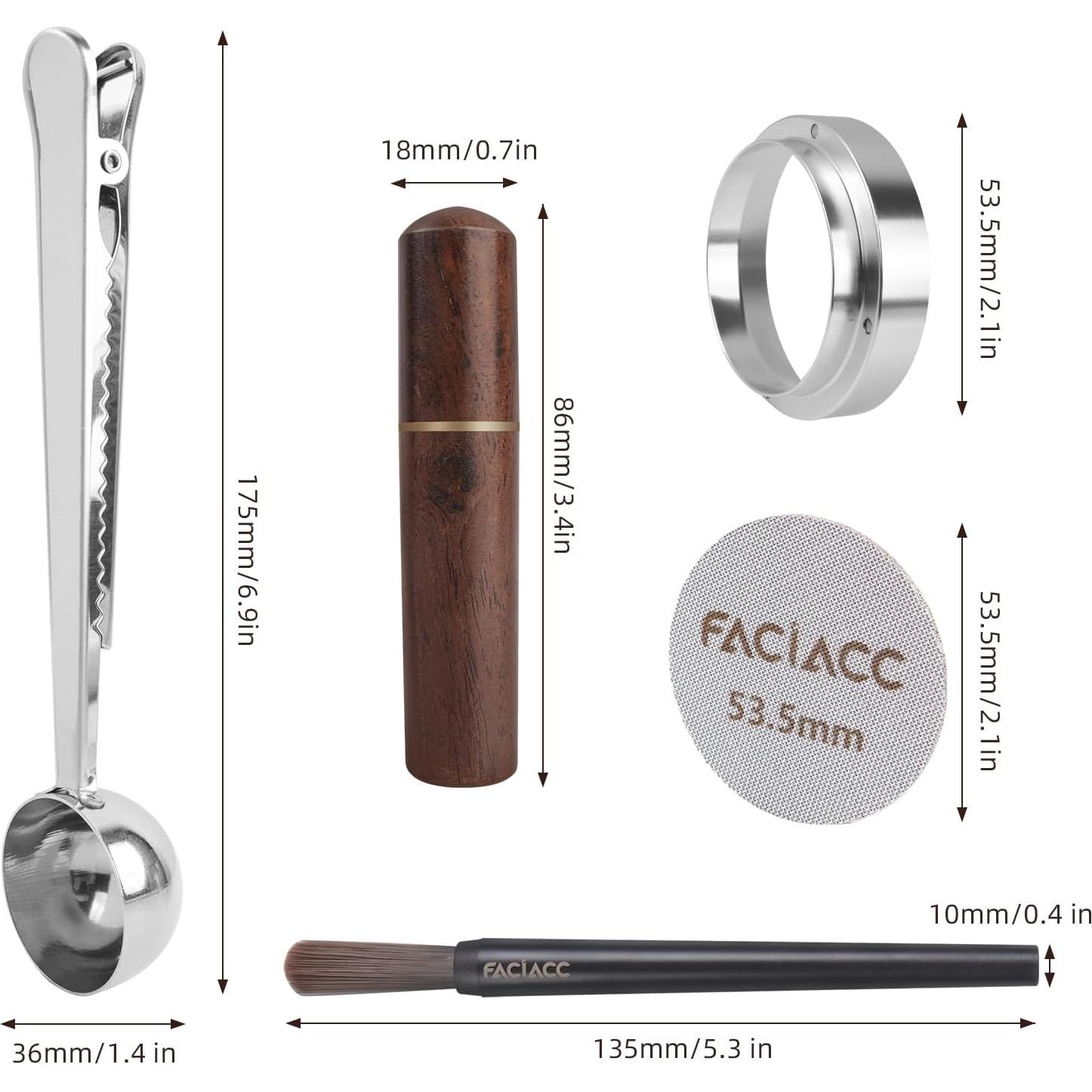 Herramienta WDT para Espresso FACIACC 54mm - Kit Completo