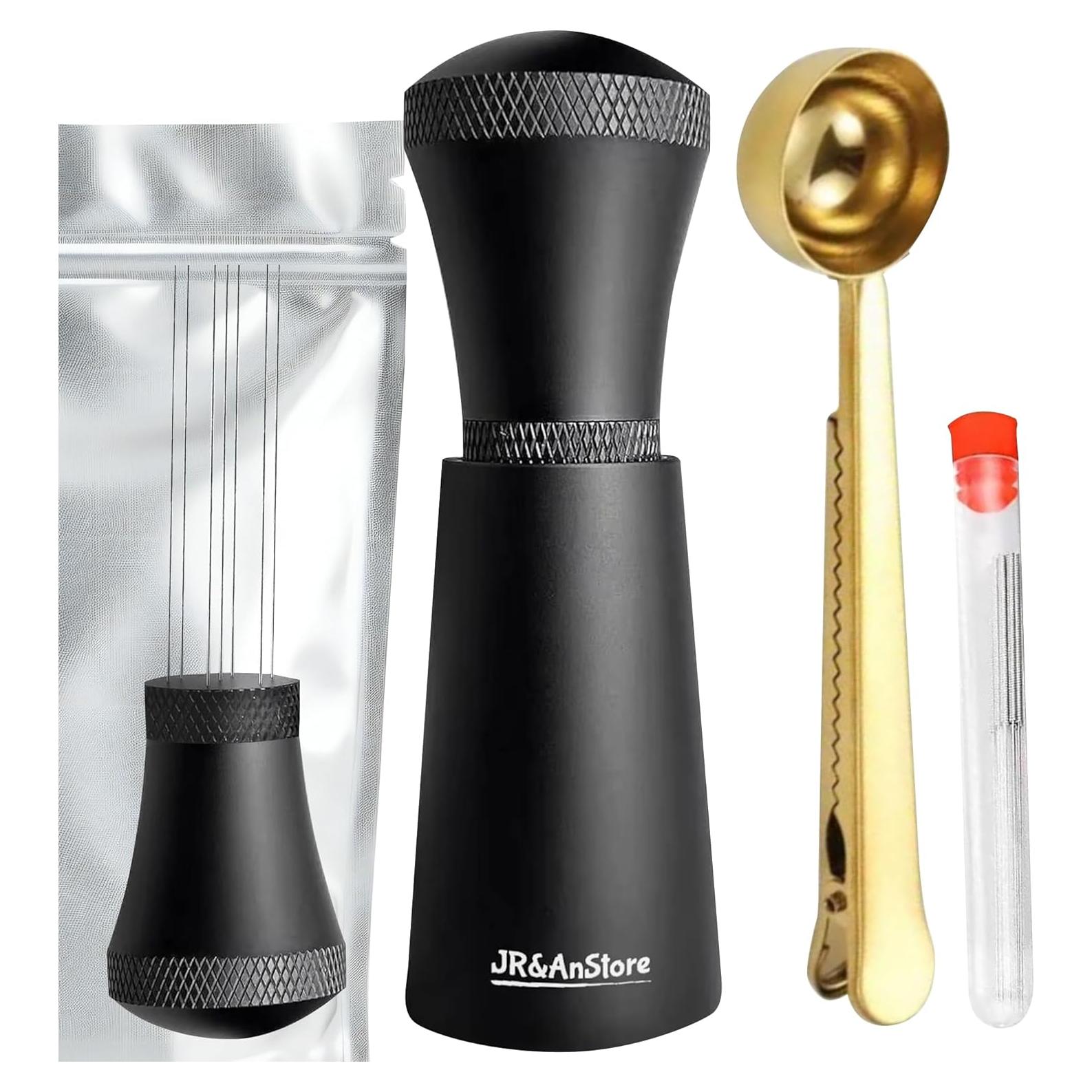 Herramienta WDT de Espresso JR&AnStore con 7 Agujas y Cuchara