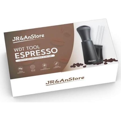 Herramienta WDT de Espresso JR&AnStore con 7 Agujas y Cuchara