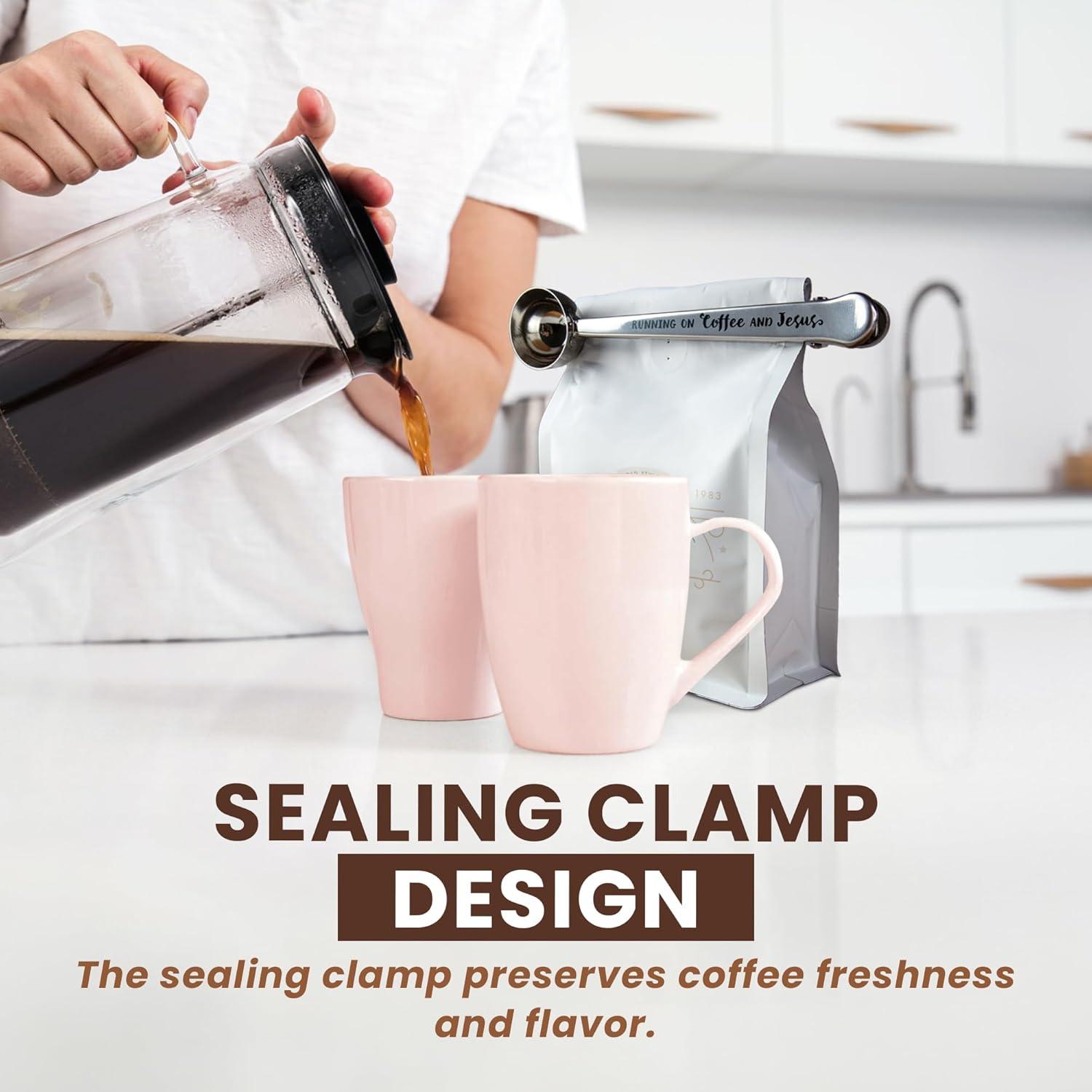 Cucharón de Café Inoxidable con Clip Logos Trading Post