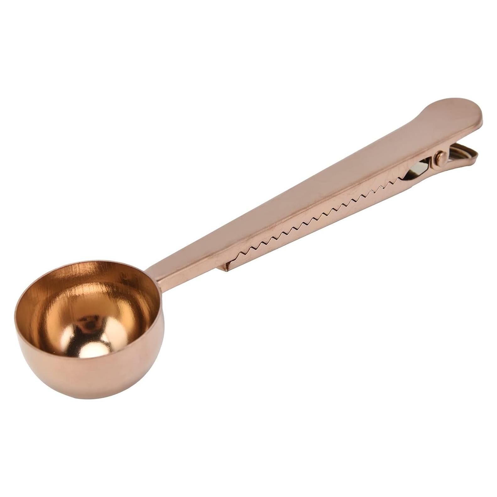 Cucharada Clip de Café Acero Inoxidable Dorada 175x37mm