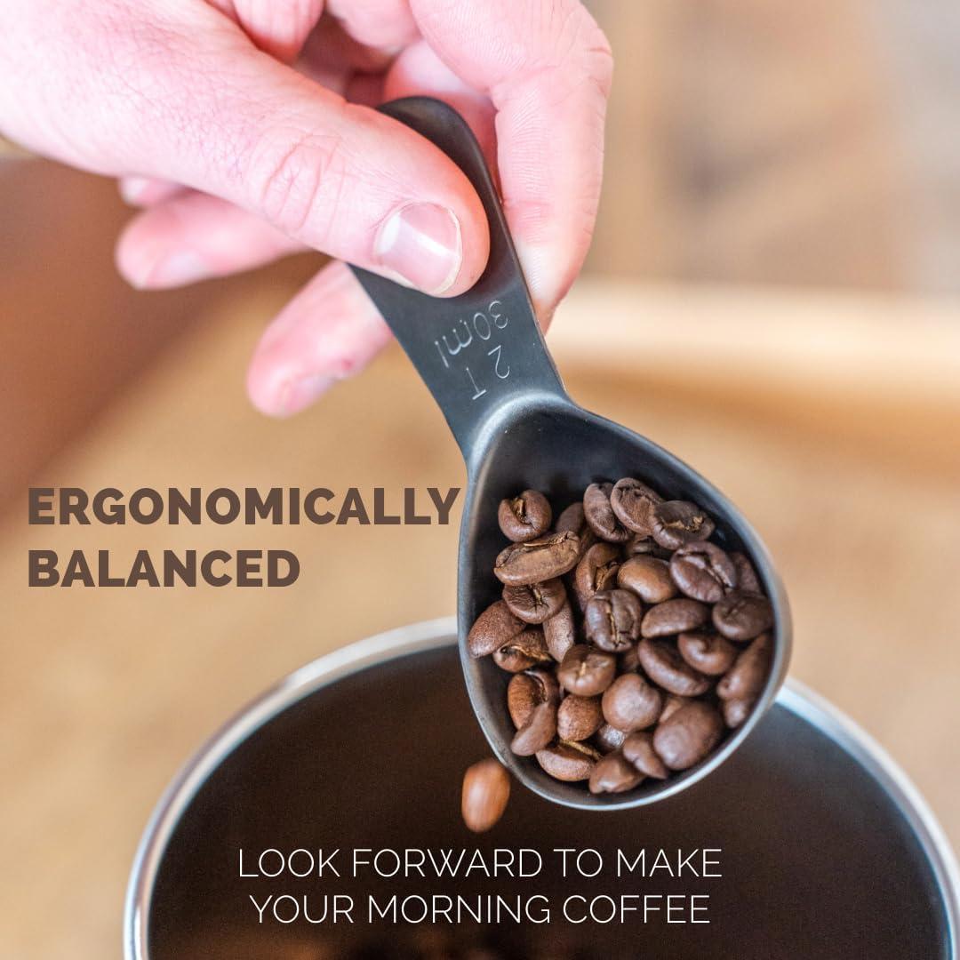 Cucharada de Café Planetary Design 30 ml Acero Inoxidable Negro