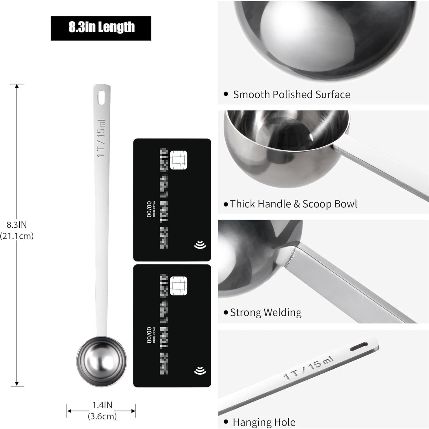Cucharada Medidora de Acero Inoxidable Doosu 15ml 21.1cm