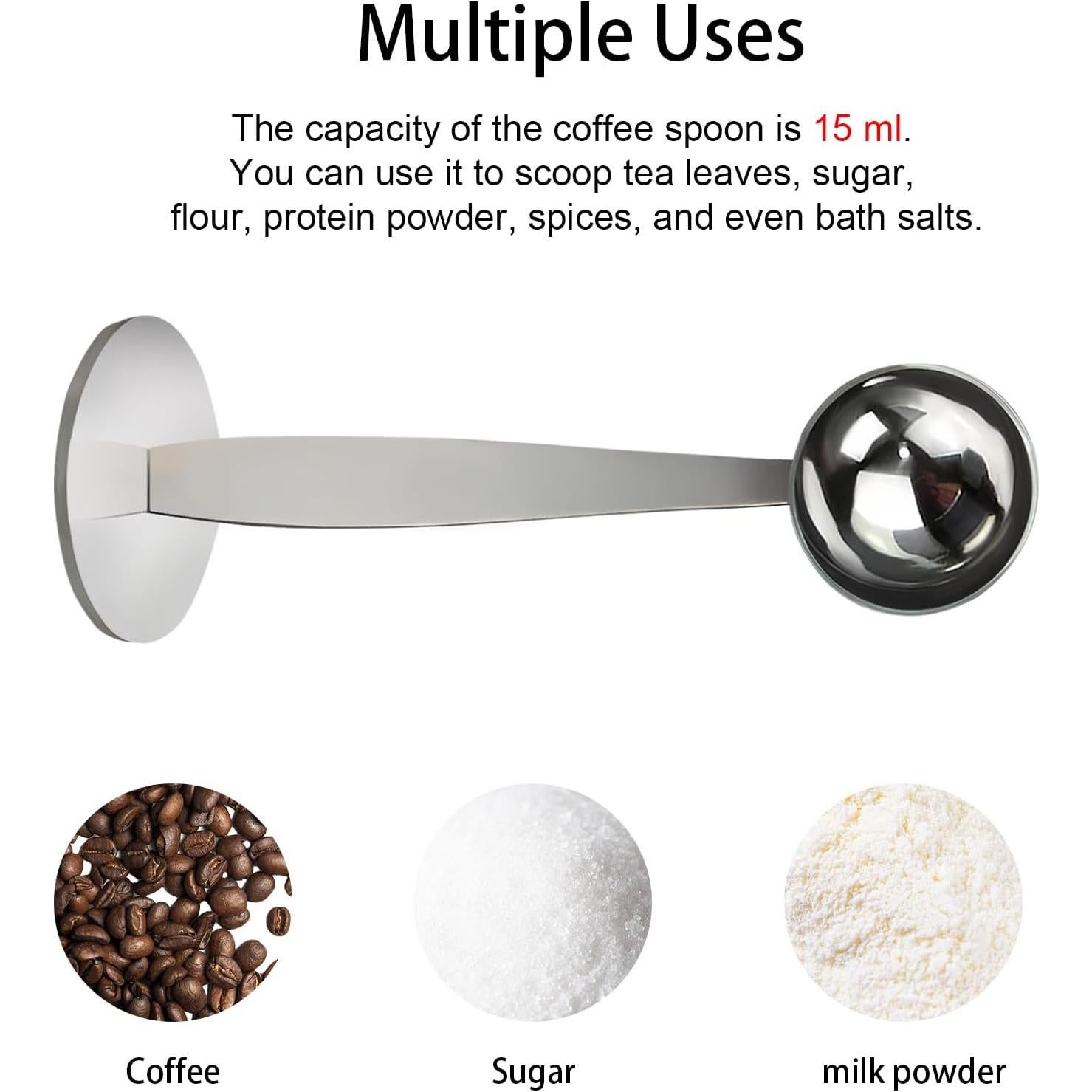 Cucharón 2-en-1 SPNKMJUJ Acero Inoxidable 304 15ml