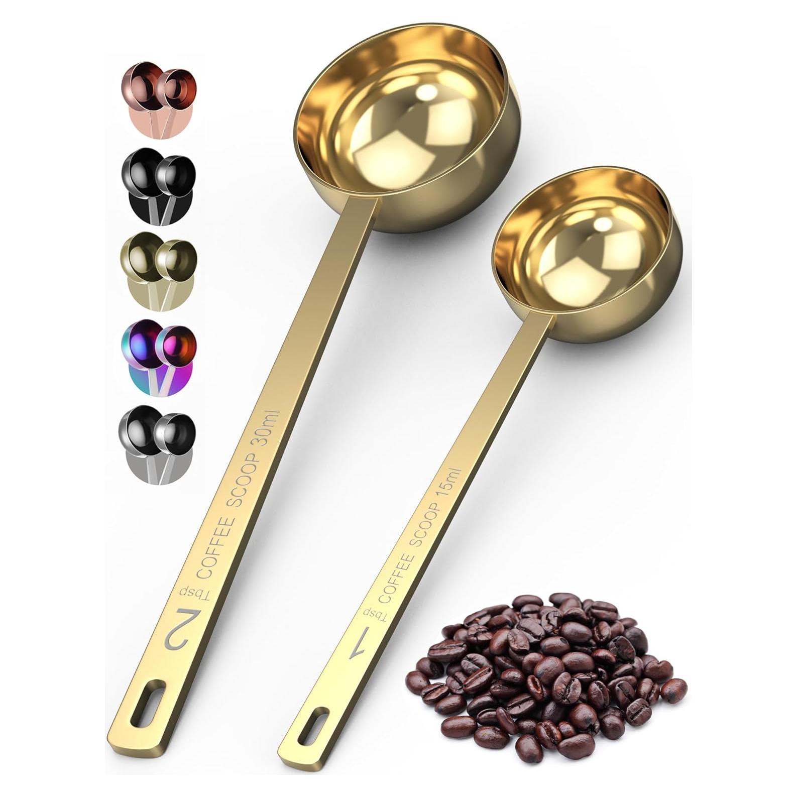 Juego de Cucharas Medidoras de Café Orblue - Acero Inoxidable - 15ml y 30ml