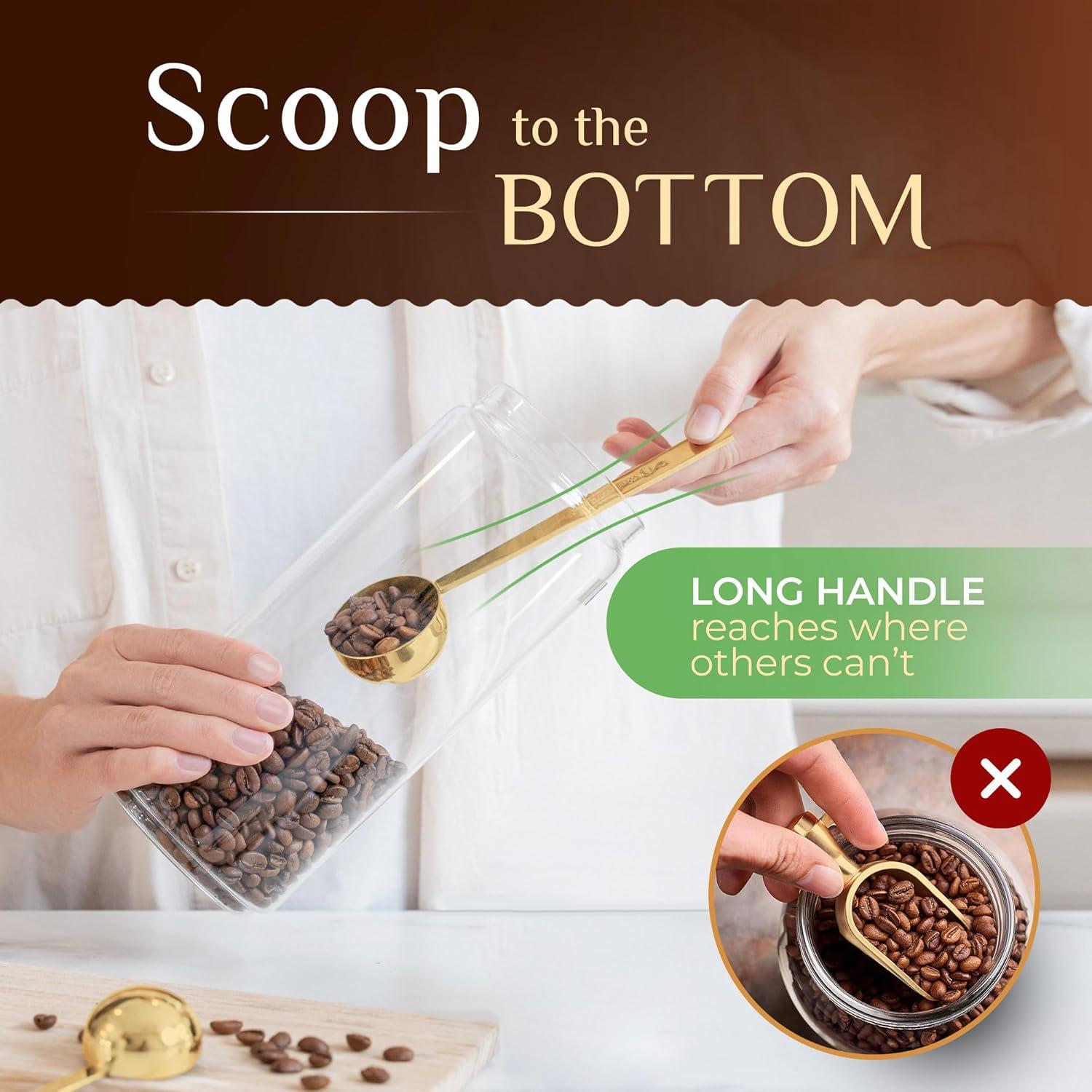 Juego de Cucharas Medidoras de Café Orblue - Acero Inoxidable - 15ml y 30ml