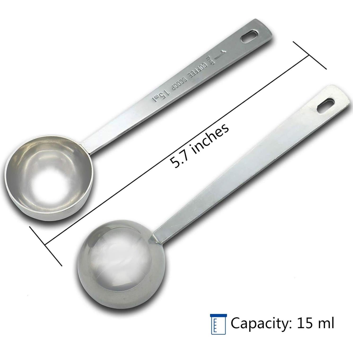 Cucharada Medidora Timoo 15ml Acero Inoxidable Mango Largo