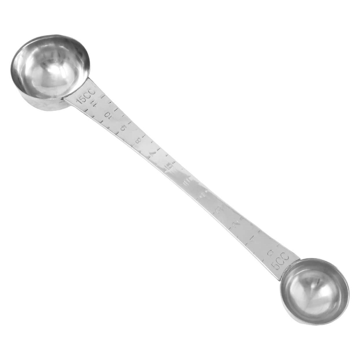 Cucharada Medidora de Acero Inoxidable Honbay Doble Cabeza 5ml y 15ml