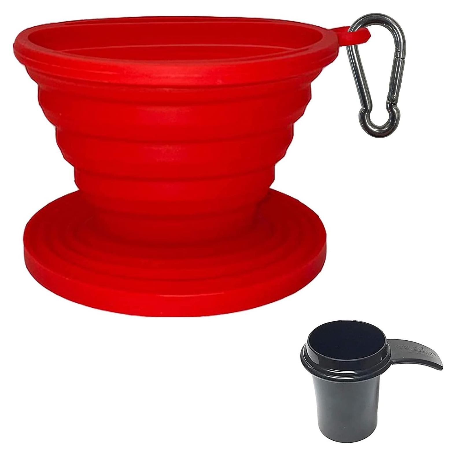 Dripper de Café Plegable GoldTone de Silicona con Cucharada