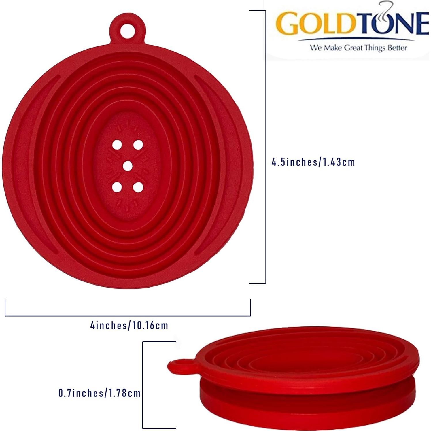 Dripper de Café Plegable GoldTone de Silicona con Cucharada