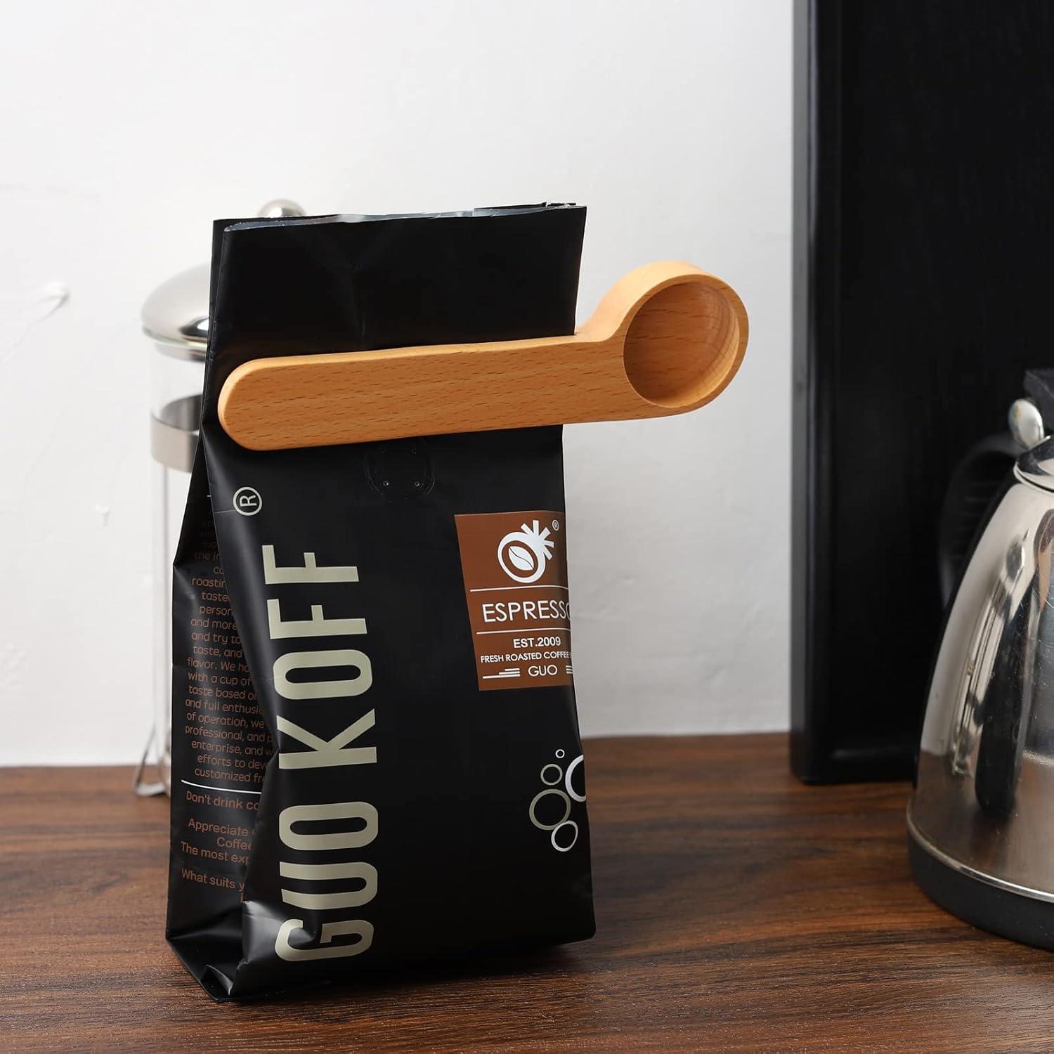 Juego de 4 Cucharas Medidoras de Madera DROENTIL 16 cm