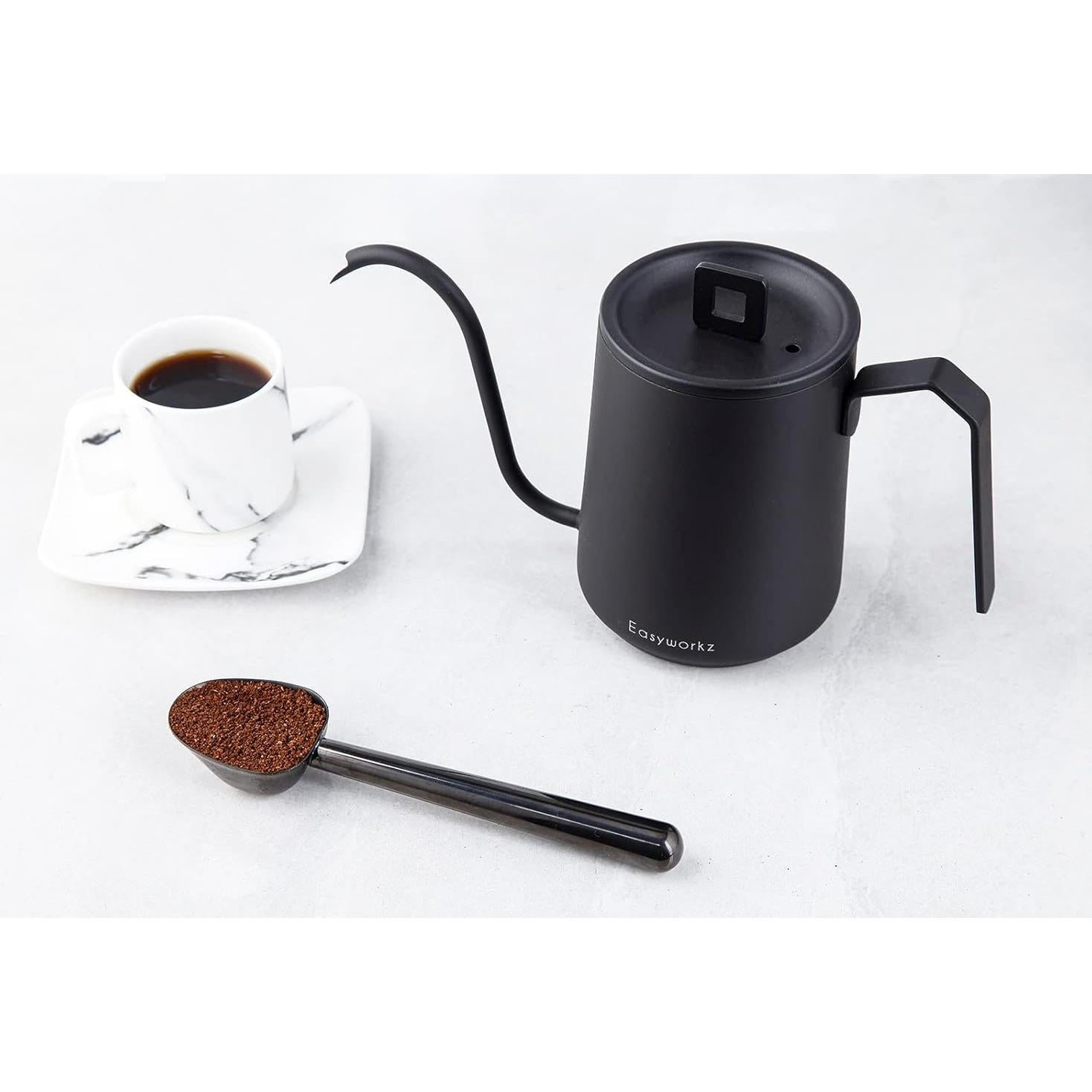Cuchara Medidora de Café Easyworkz 7g Acero Inoxidable Negro
