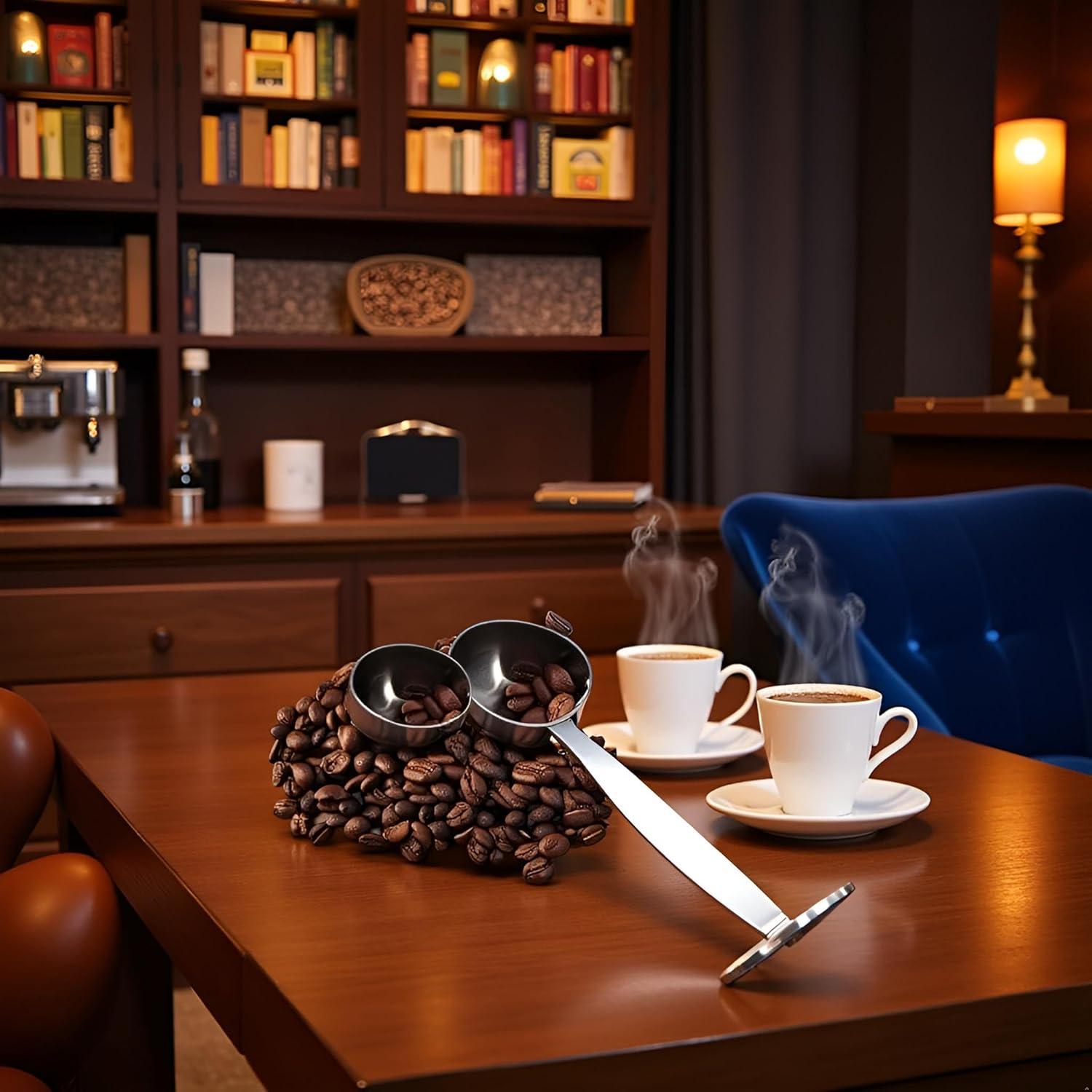 Cuchara Medidora de Café 2 en 1 YuanHolumid Acero Inoxidable