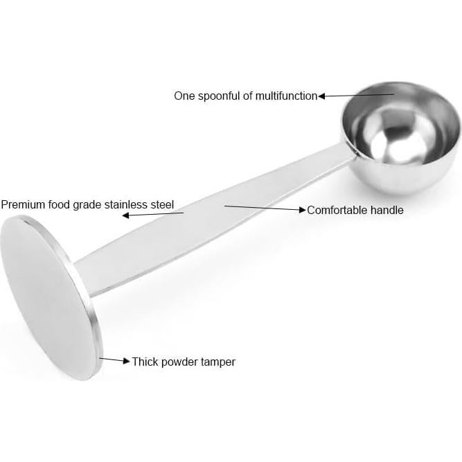 Cuchara Medidora de Café 2 en 1 YuanHolumid Acero Inoxidable
