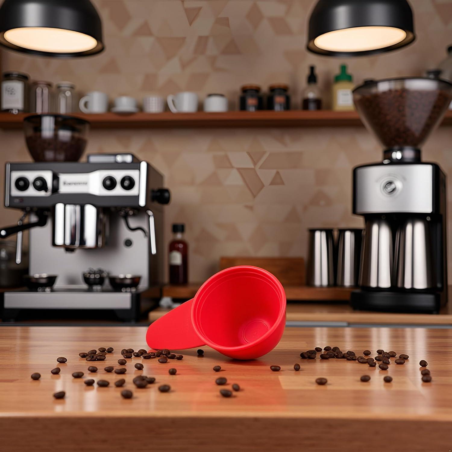 Cucharón de Café DPWOUM de Plástico Rojo Medidor 9g