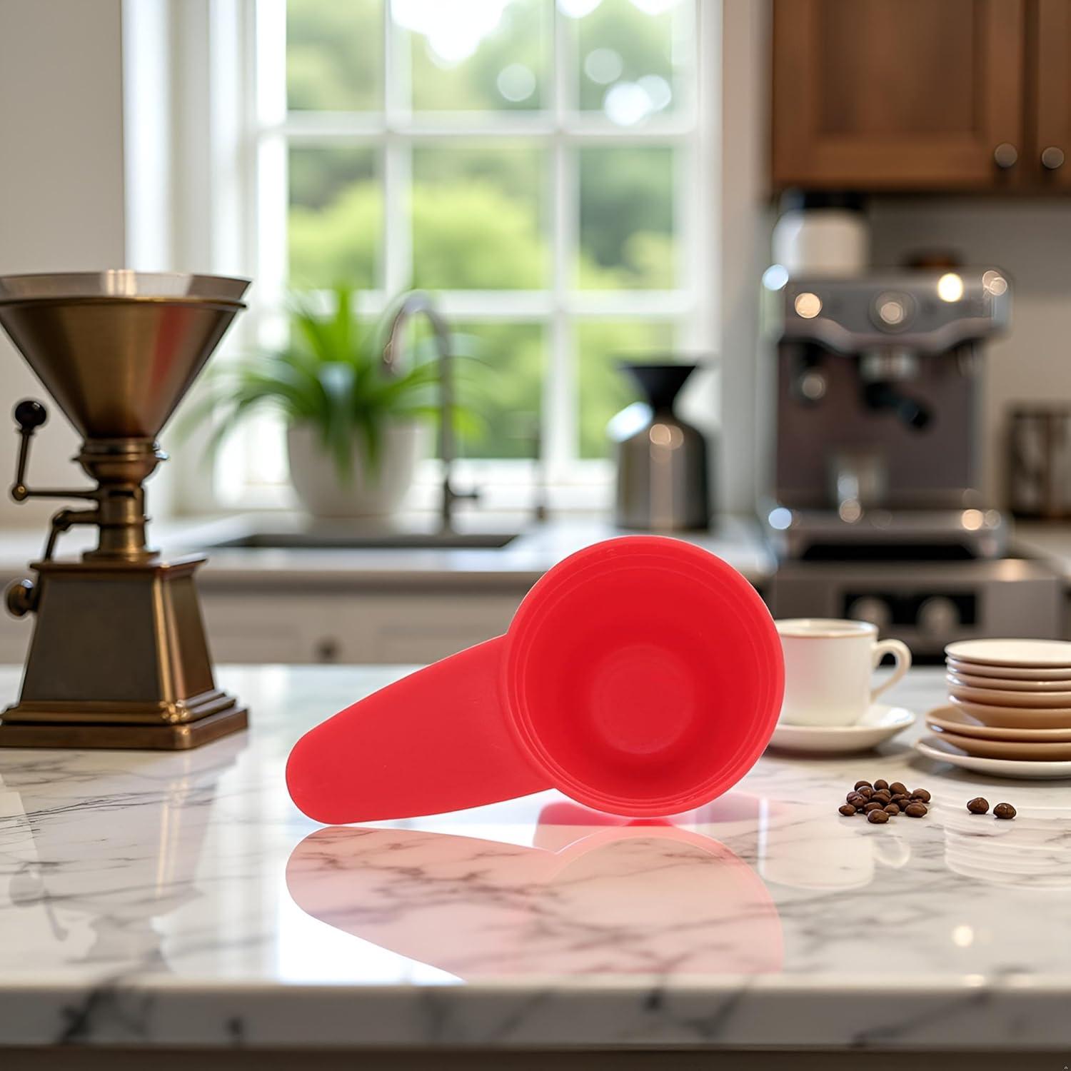 Cucharón de Café DPWOUM de Plástico Rojo Medidor 9g