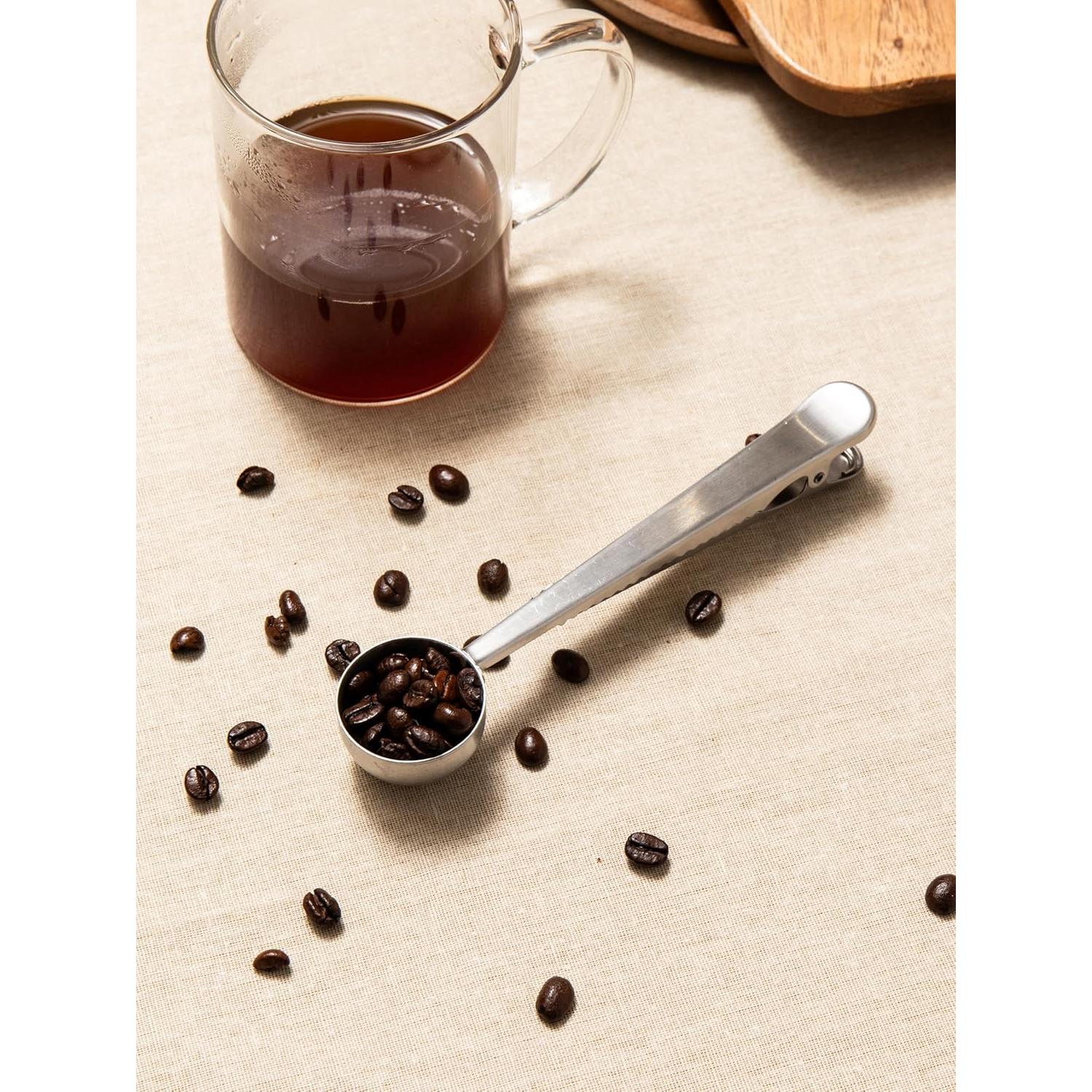 Juego de Clip y Cucharada Medidora Acero Inoxidable Atematem