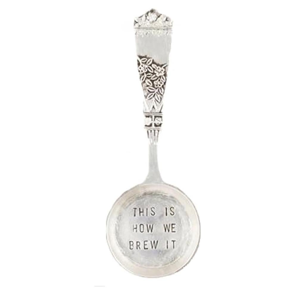 Cucharón de café Mud Pie de aluminio plateado 14 cm