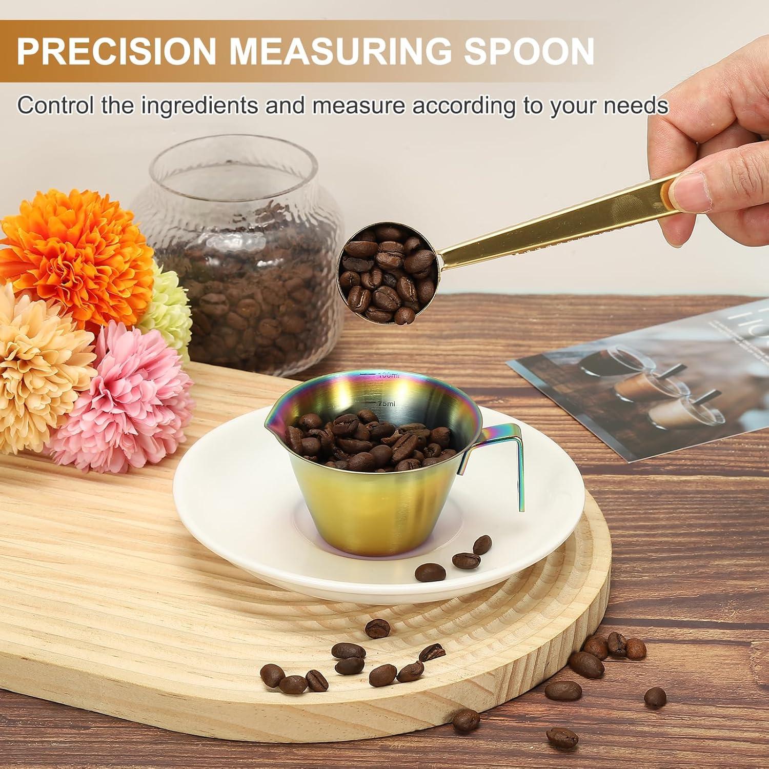 Cuchara de Café con Clip uxcell de Acero Inoxidable 17.5cm