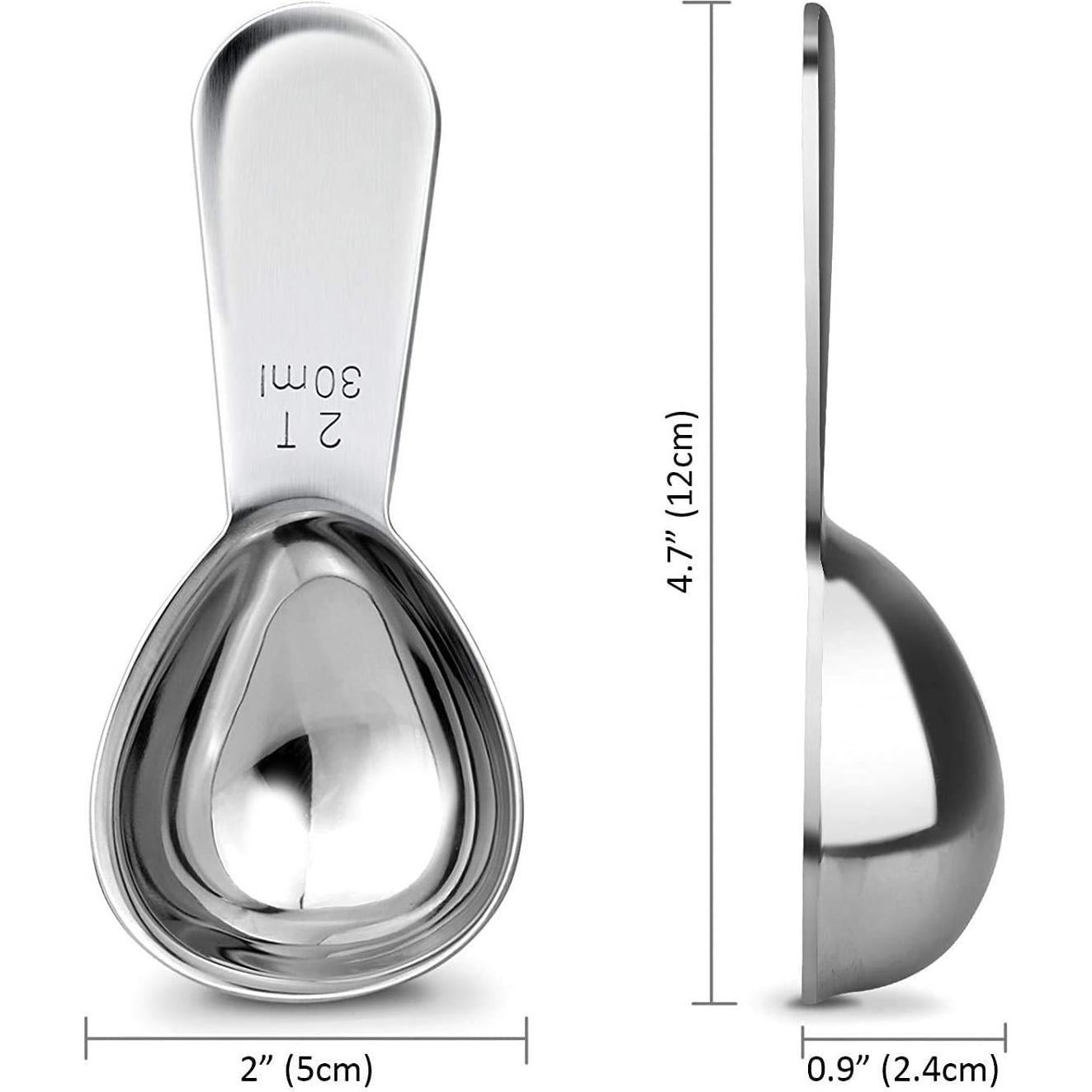 Cucharas Medidoras de Acero Inoxidable Izelokay 30ml