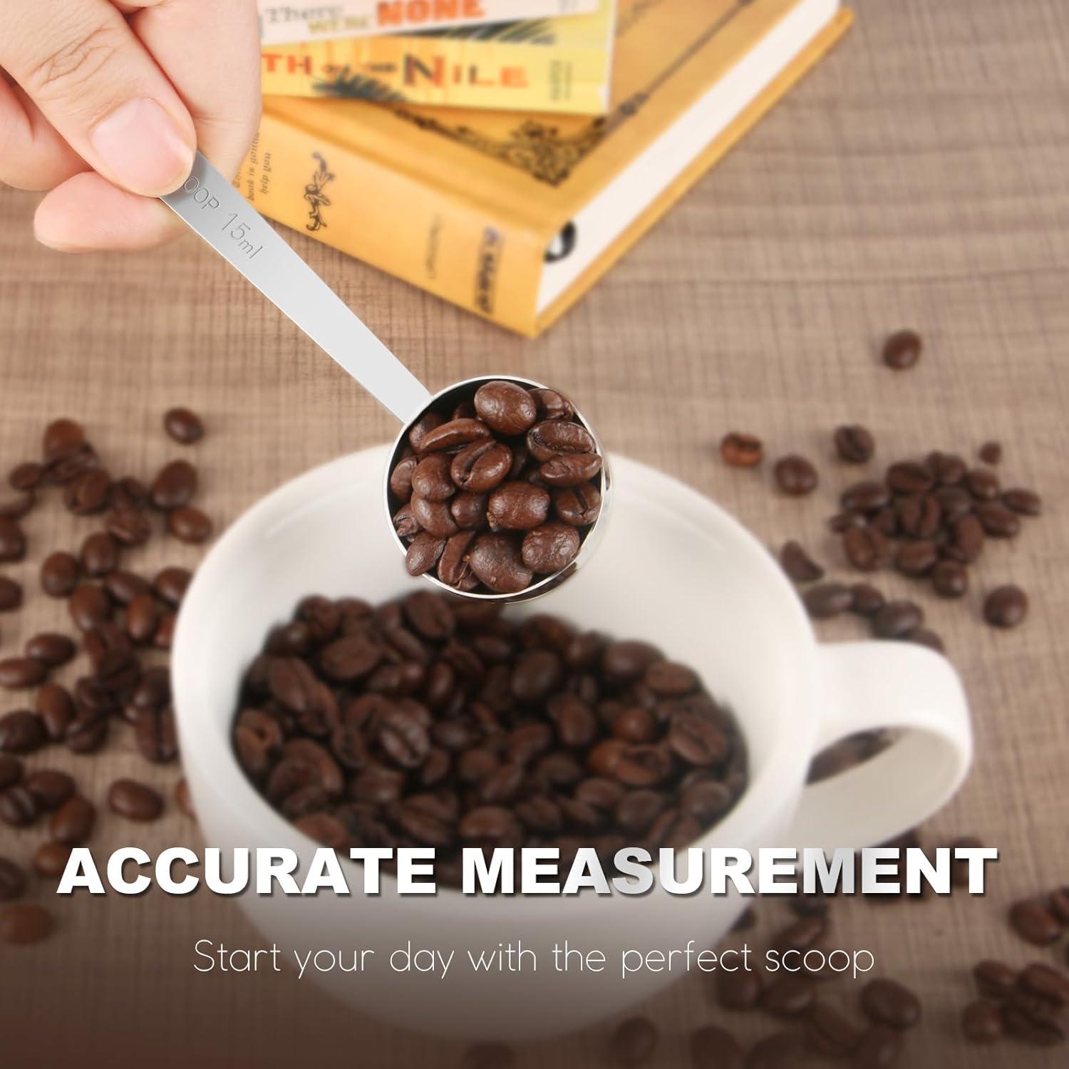 Juego de Cucharas Medidoras de Acero Inoxidable Safring 1 y 2 Cucharadas