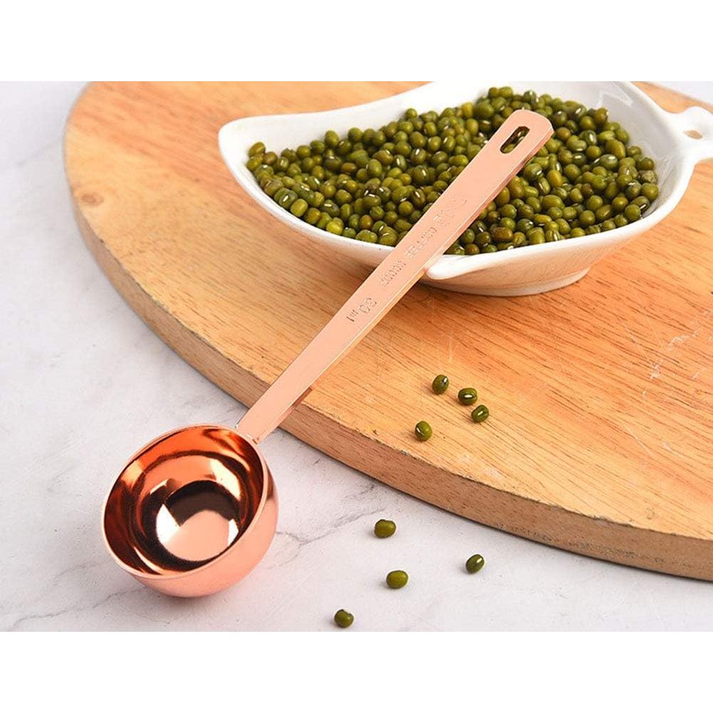 Cucharón de Café CISHNOU Dorado Rosa 15 ML Acero Inoxidable