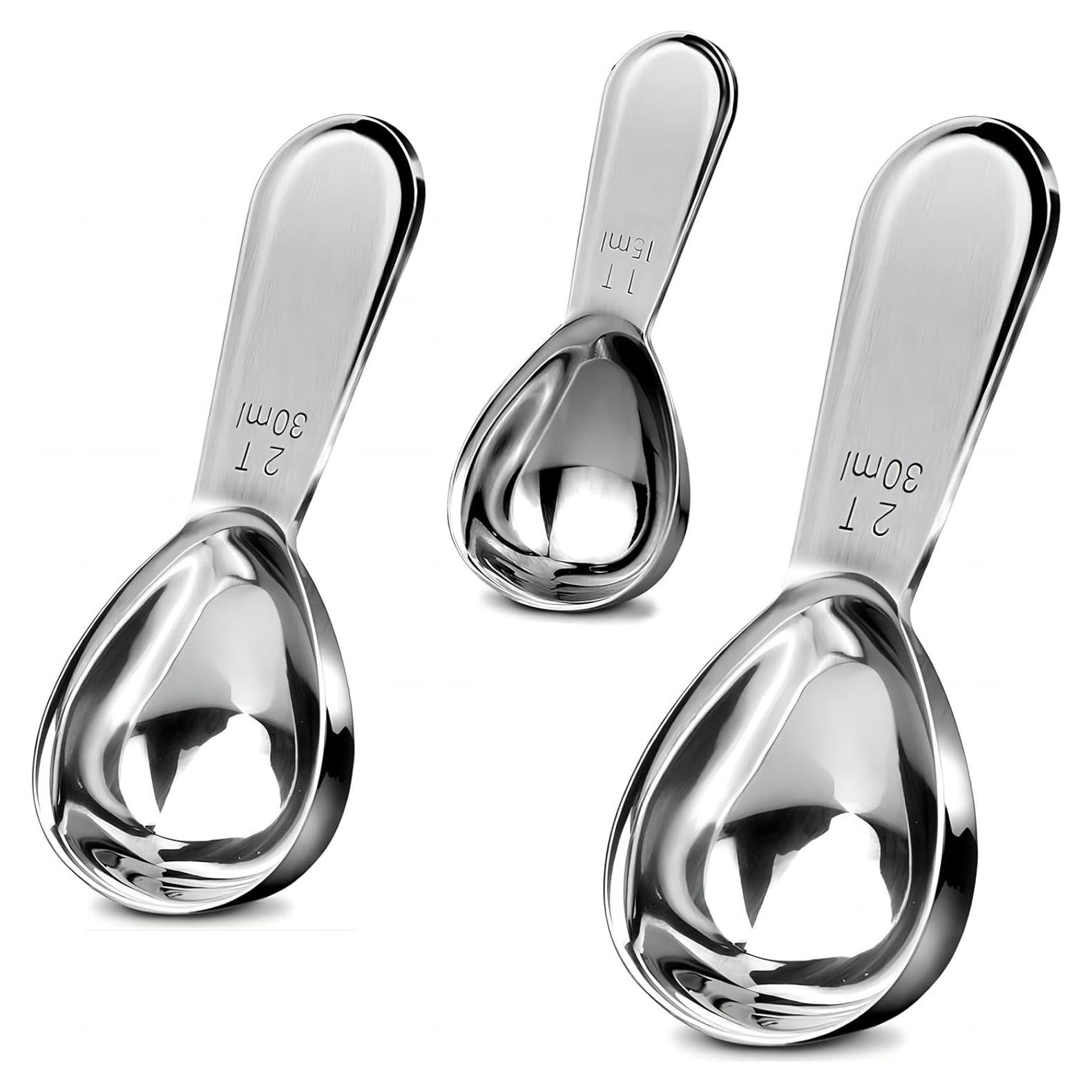 Cucharas Medidoras de Café GREATLINK Acero Inoxidable 3 Piezas