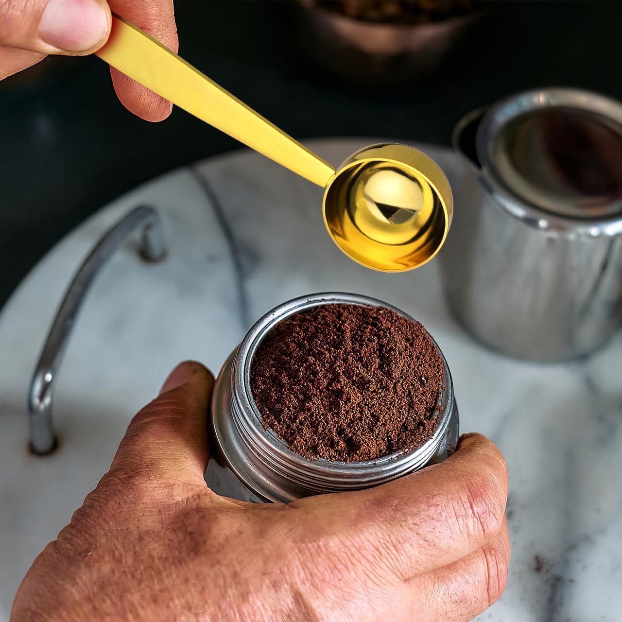 Cuchara Medidora de Café 2-en-1 Kichvoe 14.7 cm Acero Inoxidable