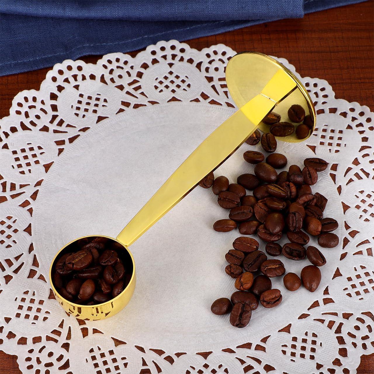 Cuchara Medidora de Café 2-en-1 Kichvoe 14.7 cm Acero Inoxidable