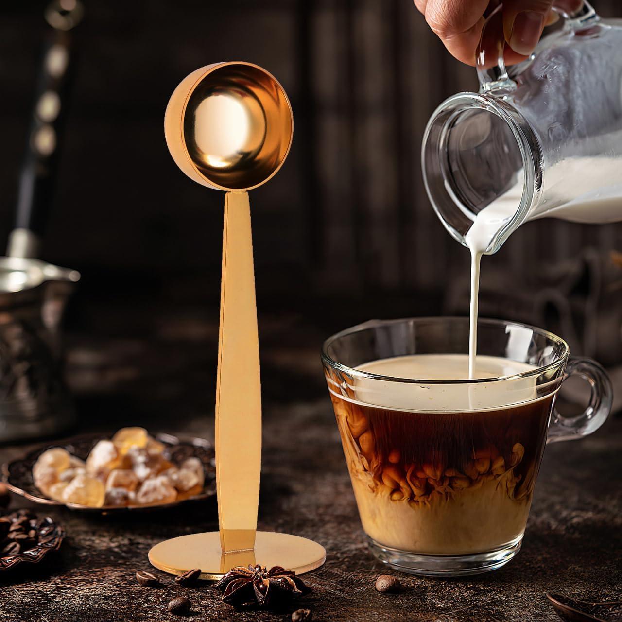 Cuchara Medidora de Café 2-en-1 Kichvoe 14.7 cm Acero Inoxidable