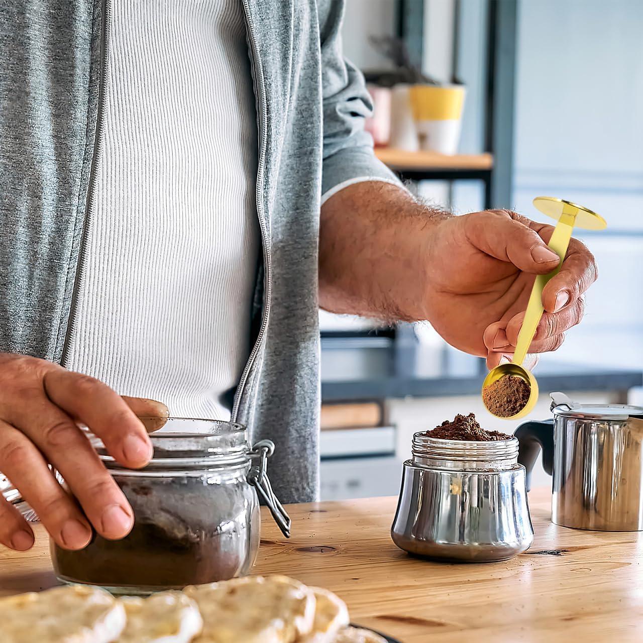 Cuchara Medidora de Café 2-en-1 Kichvoe 14.7 cm Acero Inoxidable