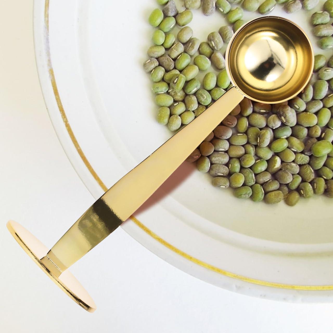 Cuchara Medidora de Café 2-en-1 Kichvoe 14.7 cm Acero Inoxidable