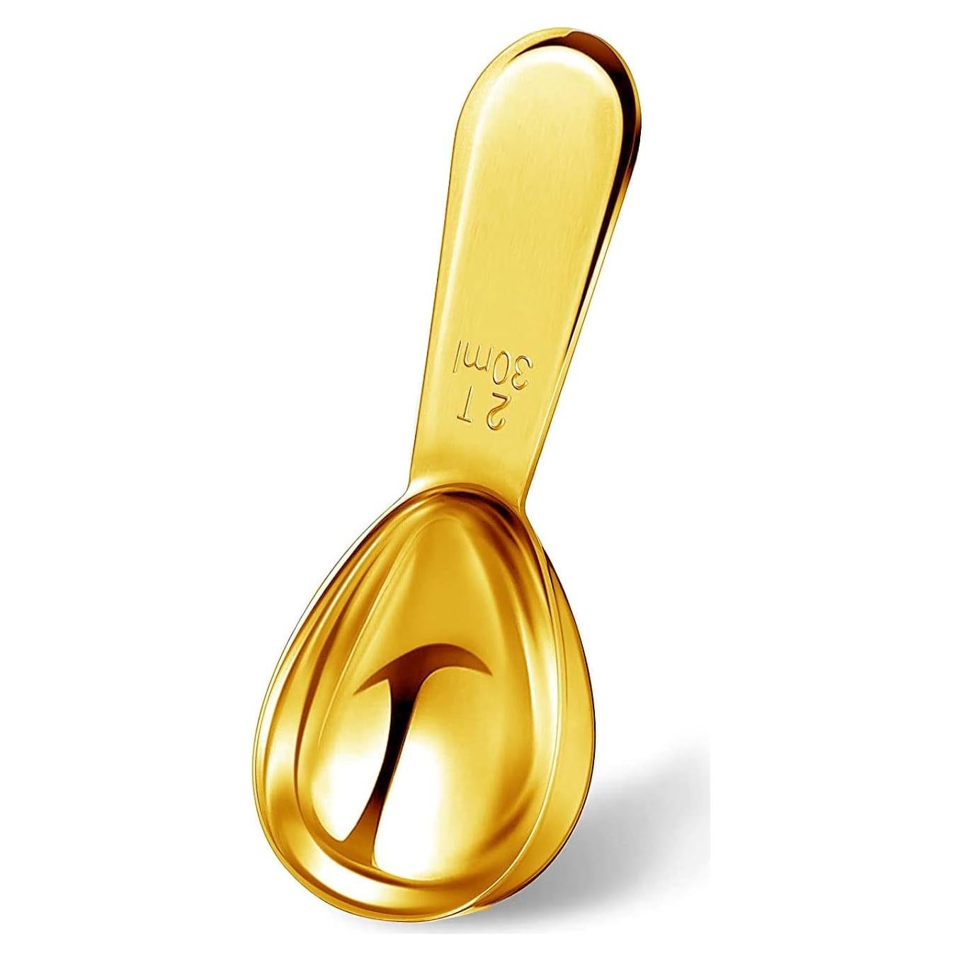 Cucharón de Café Yepcloud 2 Cucharadas Acero Inoxidable Dorado