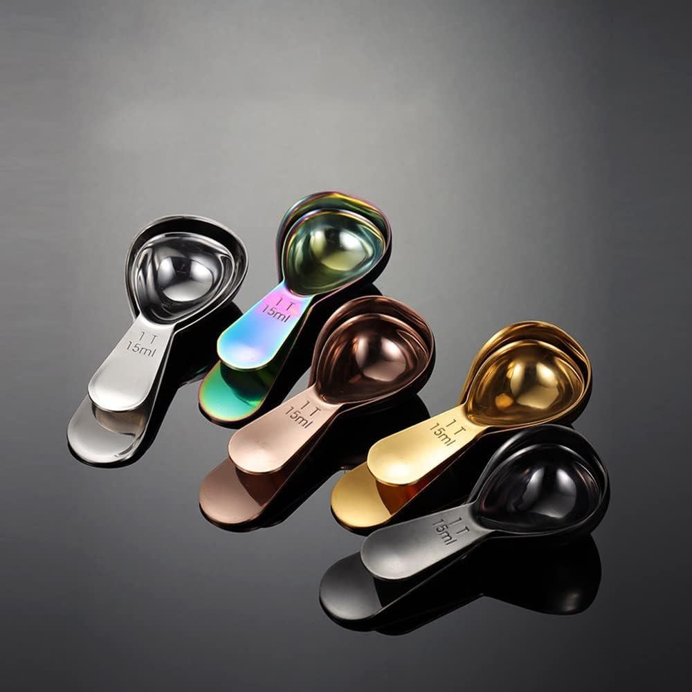 Cucharón de Café Yepcloud 2 Cucharadas Acero Inoxidable Dorado