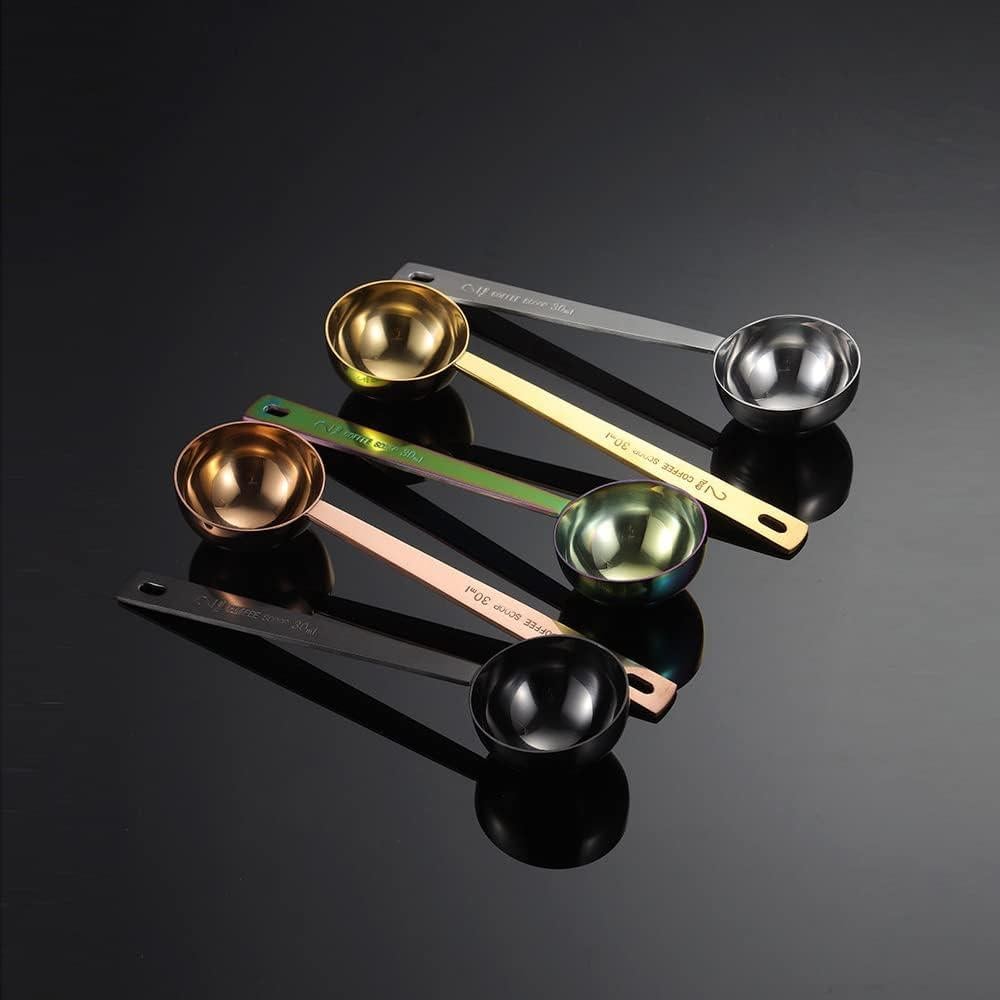 Cucharas Medidoras de Café Yepcloud Oro Rosa 1 y 2 Cucharadas