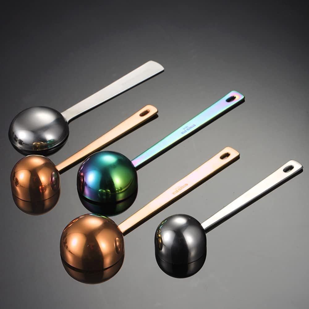 Cucharas Medidoras de Café Yepcloud Oro Rosa 1 y 2 Cucharadas