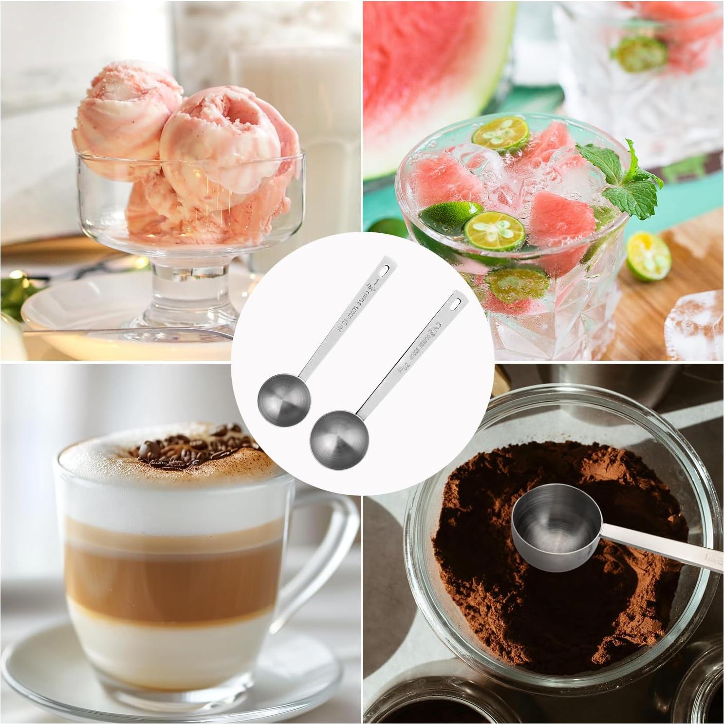 Cucharas Medidoras de Acero Inoxidable Gosknor 15ml y 30ml