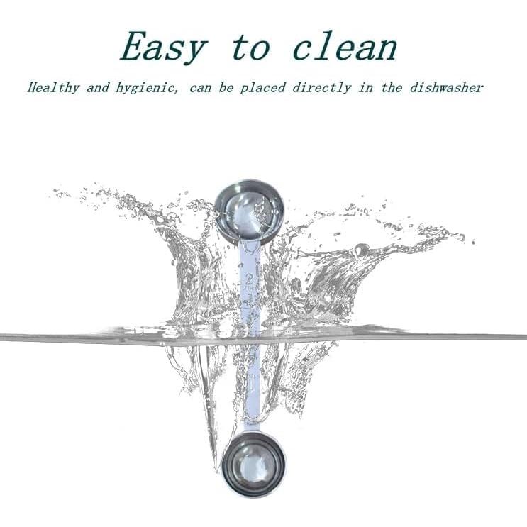 Cucharón de Acero Inoxidable CoaGu 15ml y 30ml con Mango Largo