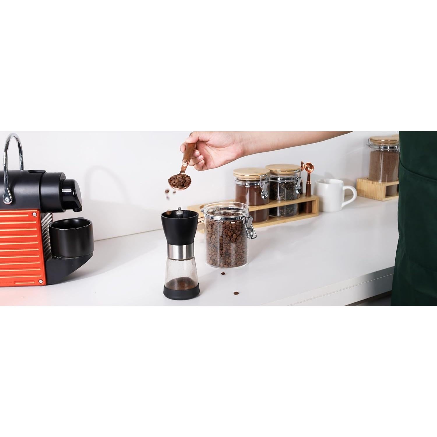 Set 3 Tarros de Vidrio Hermético KKC 800 ml con Cucharas