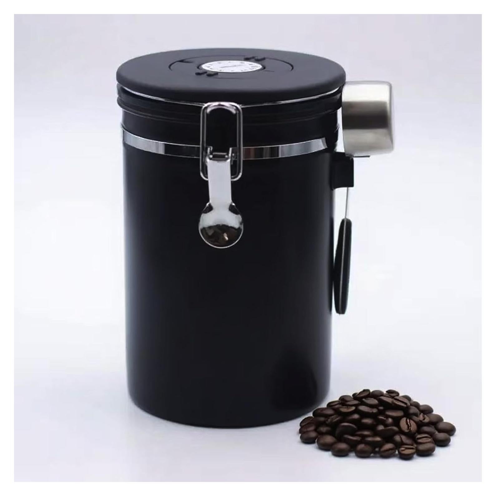 Contenedor Hermético de Café TacoMynxify 1800ml con Cucharada