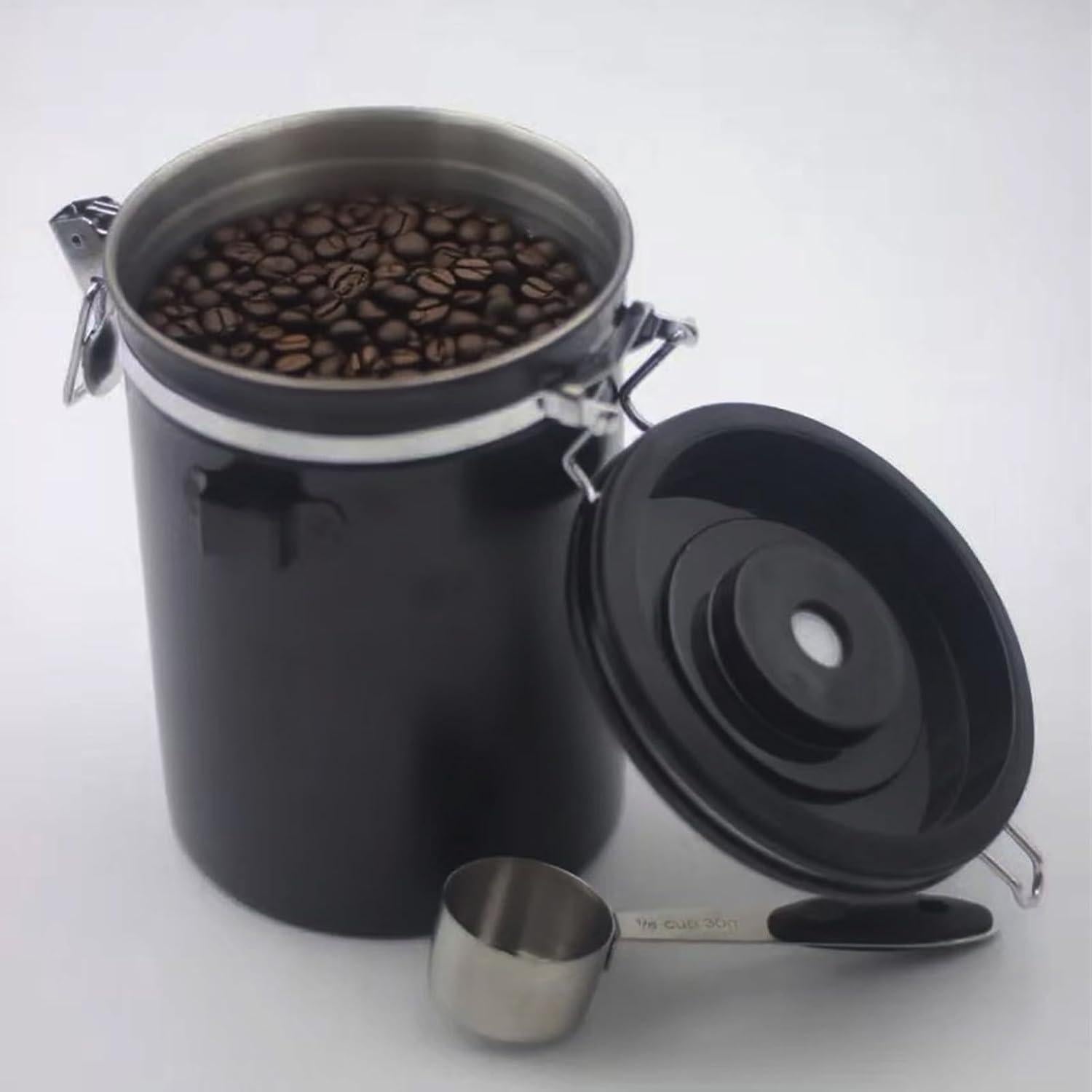 Contenedor Hermético de Café TacoMynxify 1800ml con Cucharada