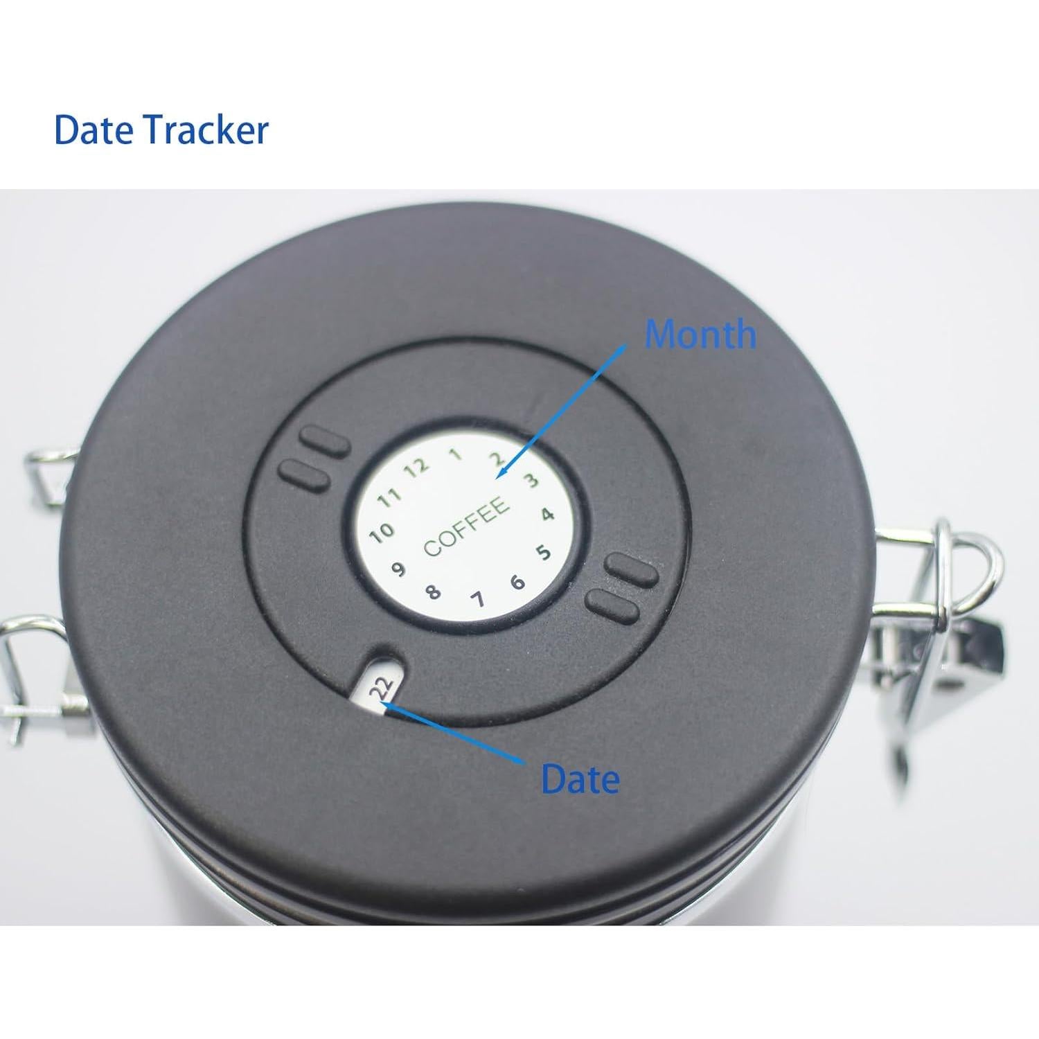 Contenedor Hermético de Café TacoMynxify 1800ml con Cucharada