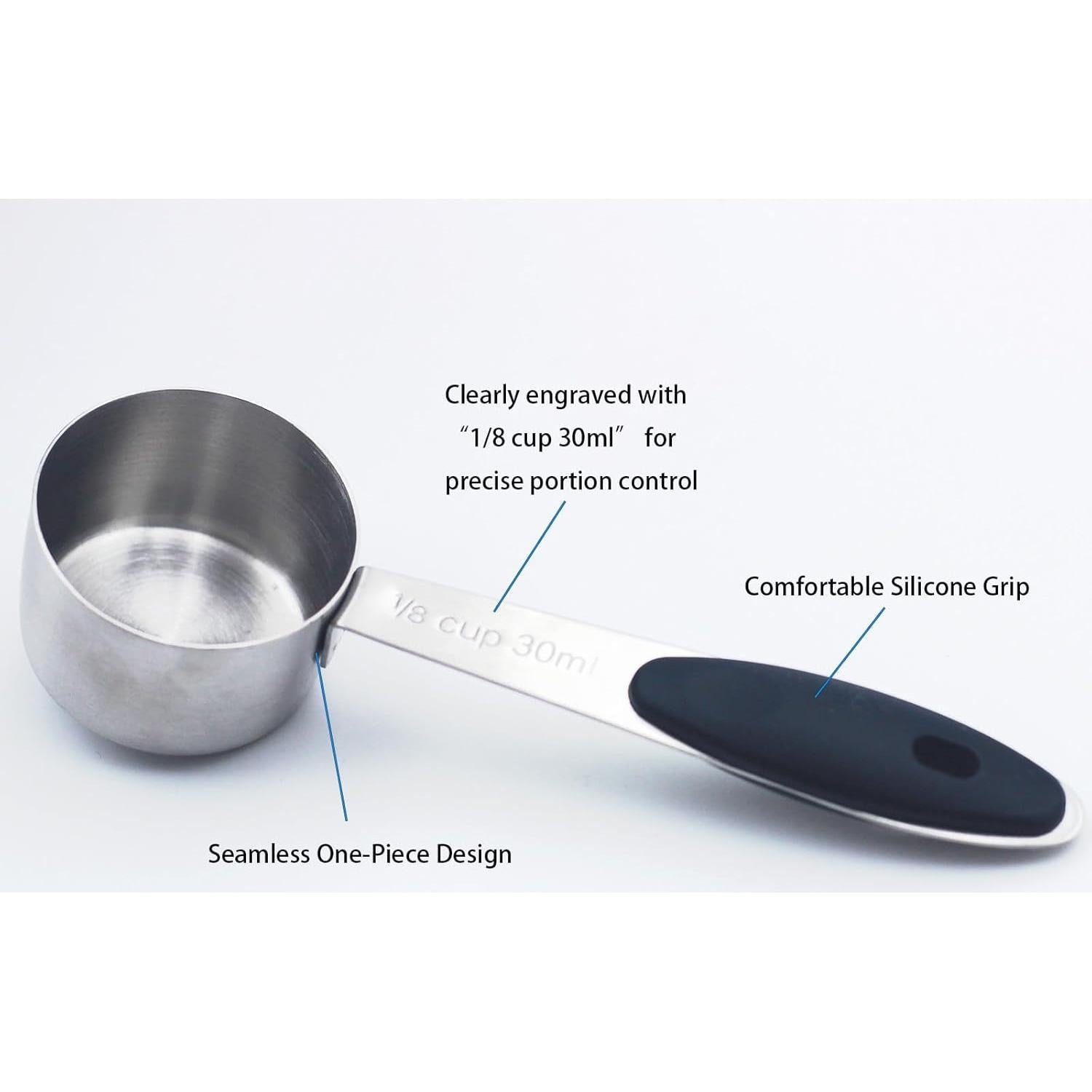 Contenedor Hermético de Café TacoMynxify 1800ml con Cucharada