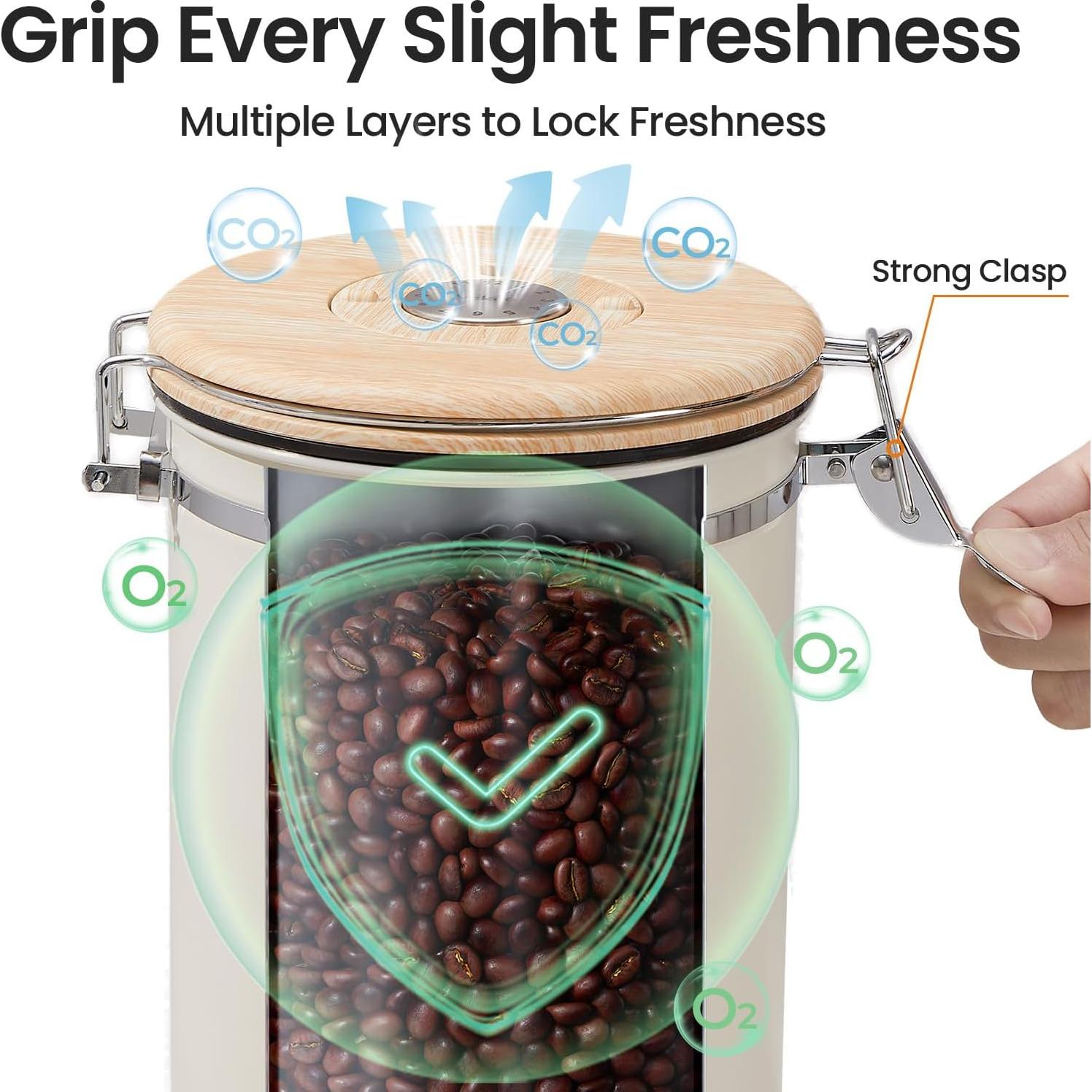 Contenedor de Café Veken 39oz Acero Inoxidable Hermético