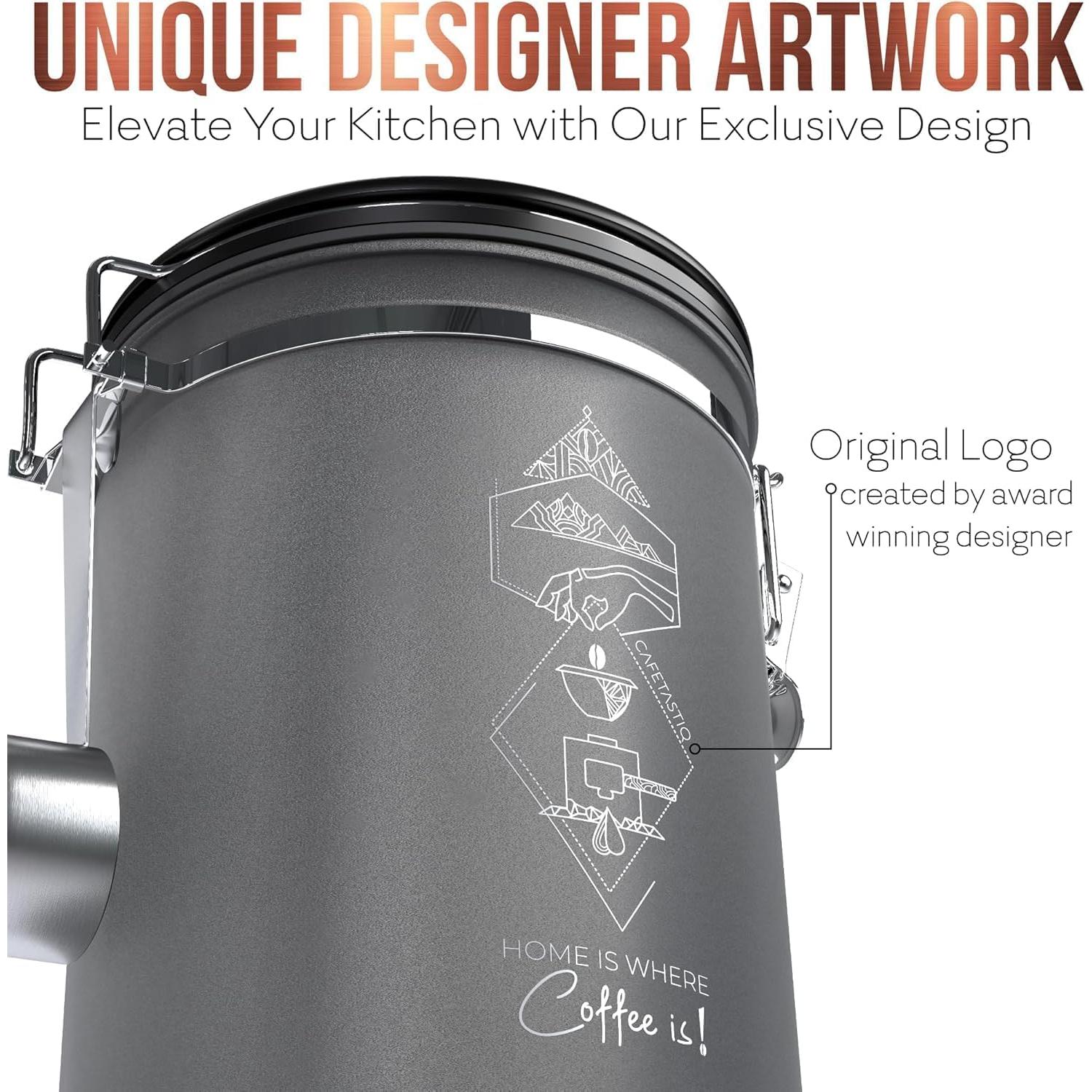 Contenedor de Café CafetastiQ Acero Inoxidable 622g Hermético