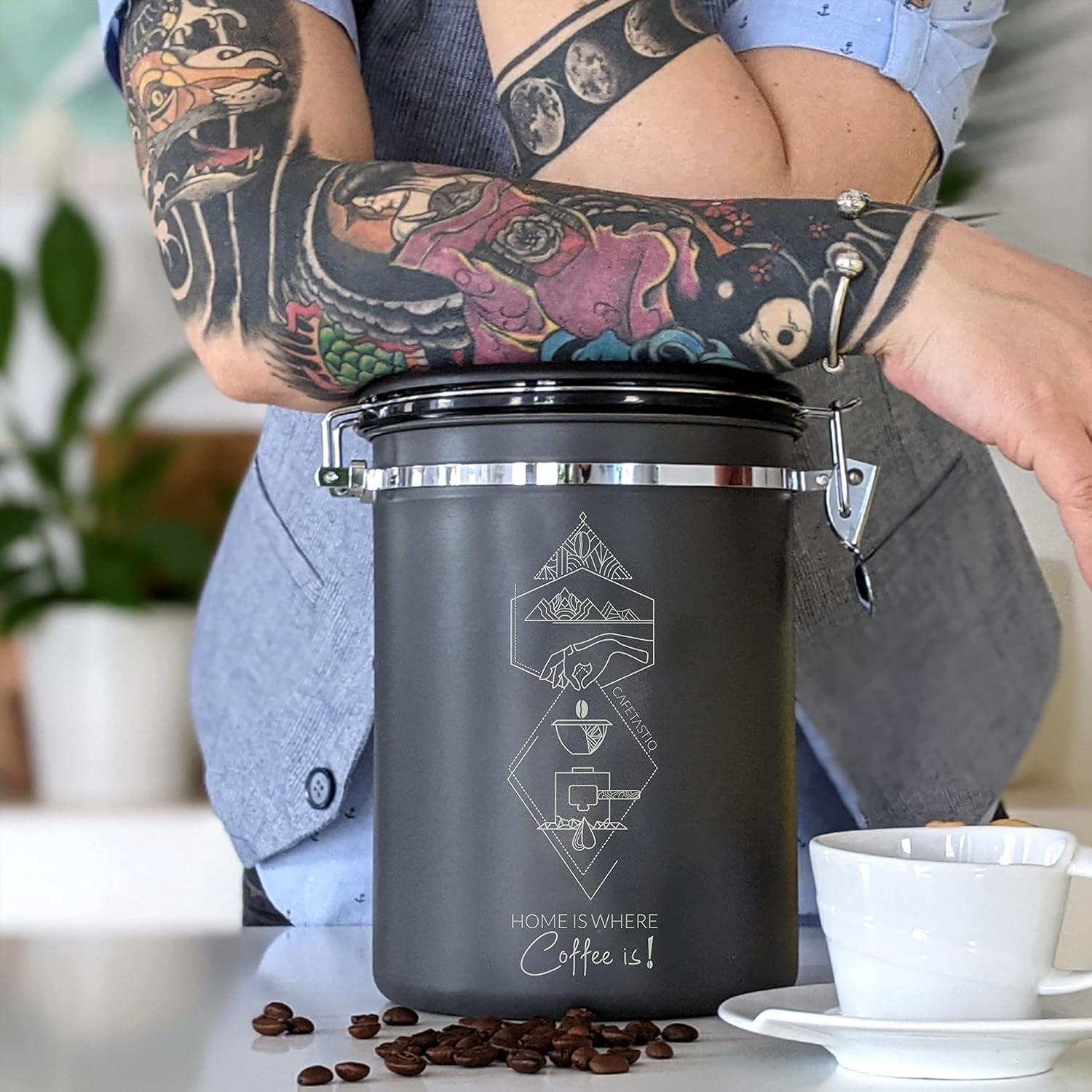 Contenedor de Café CafetastiQ Acero Inoxidable 622g Hermético